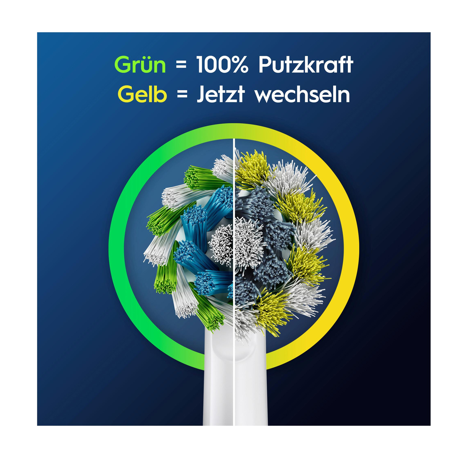 Oral-B Aufsteckbürsten Pro CrossAction, 9 Stück (Garantierte Passform mit allen wiederaufladbaren Zahnbürsten von Oral-B, außer Pulsonic und iO)