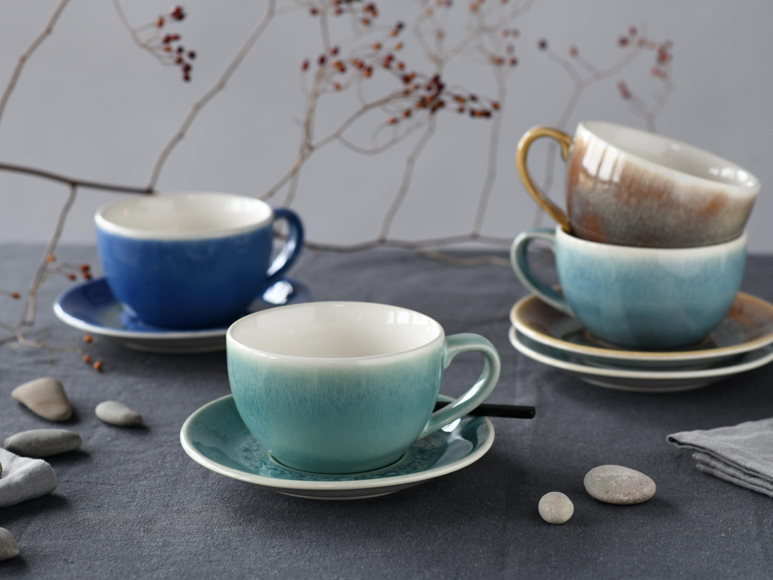 Creatable, 24336, Serie Caldera, 16-teiliges Geschirrset für 4 Personen