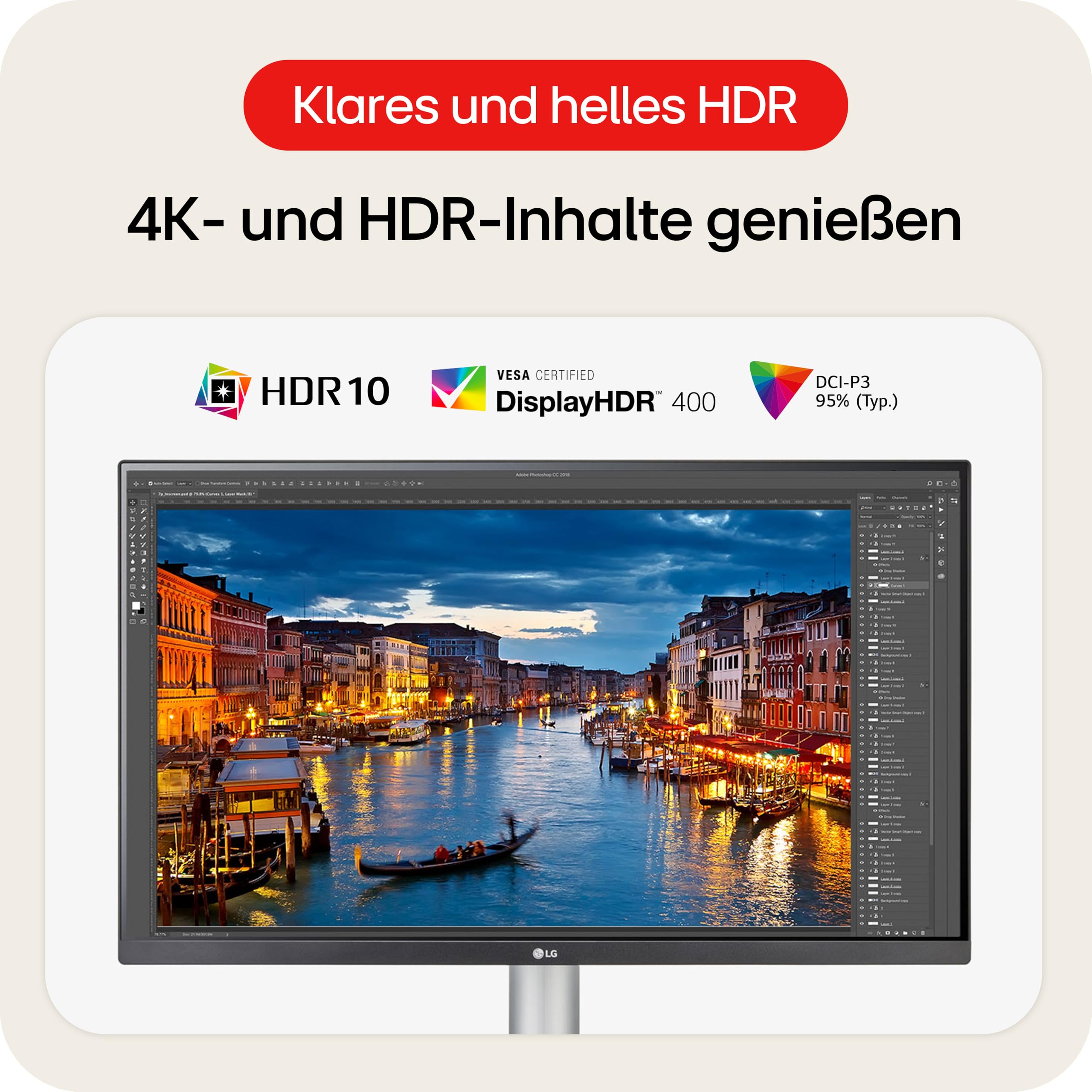 LG, 27 Zoll, Ultra HD 4K Monitor, 68.4cm, 16:9, Super Resolution