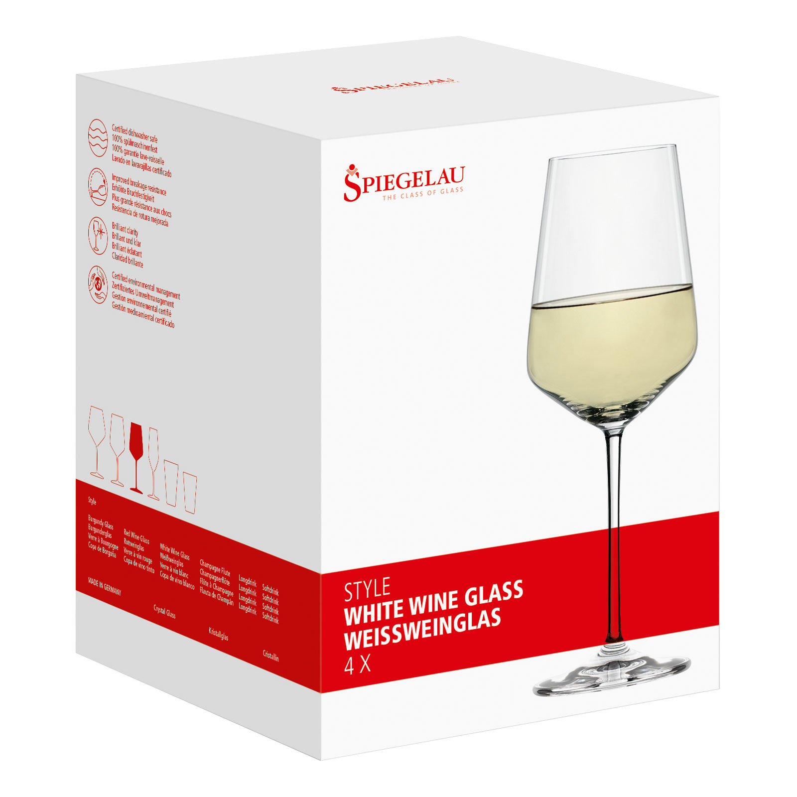 Spiegelau Style Weißweinglas 4er Set