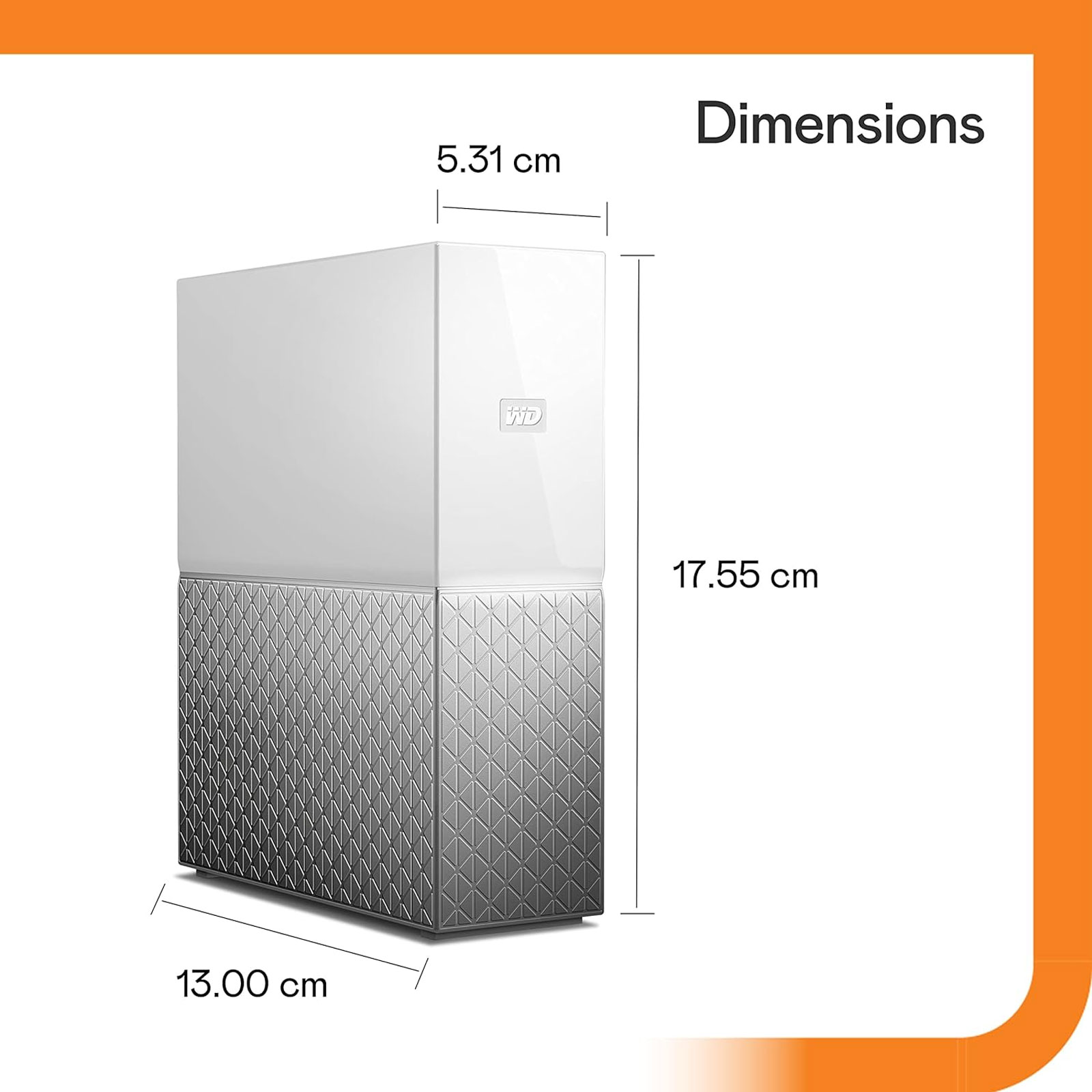 WD (Western Digital) My Cloud Home 8TB Externe HDD-Festplatte