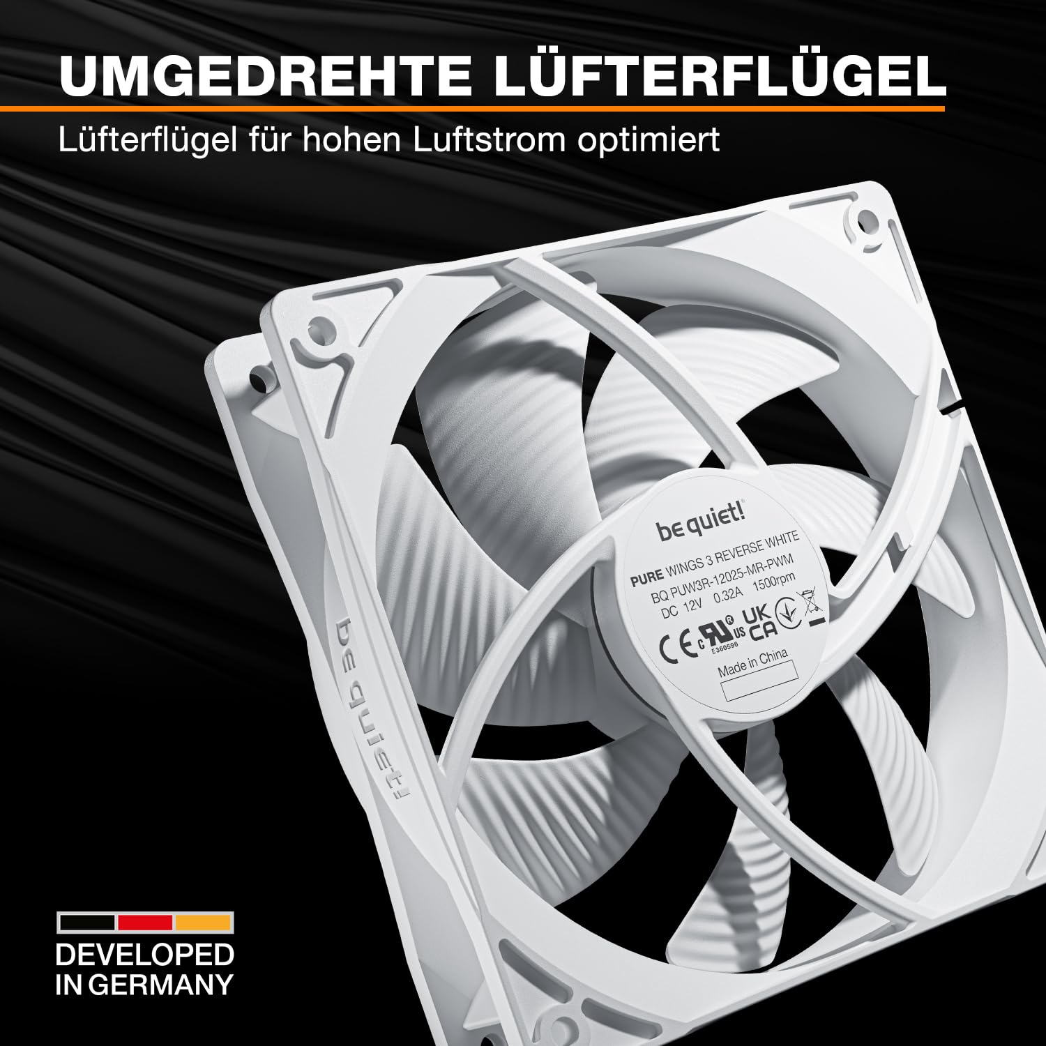 be quiet! Pure Wings 3 120mm PWM Reverse White Lüfter Triple Pack