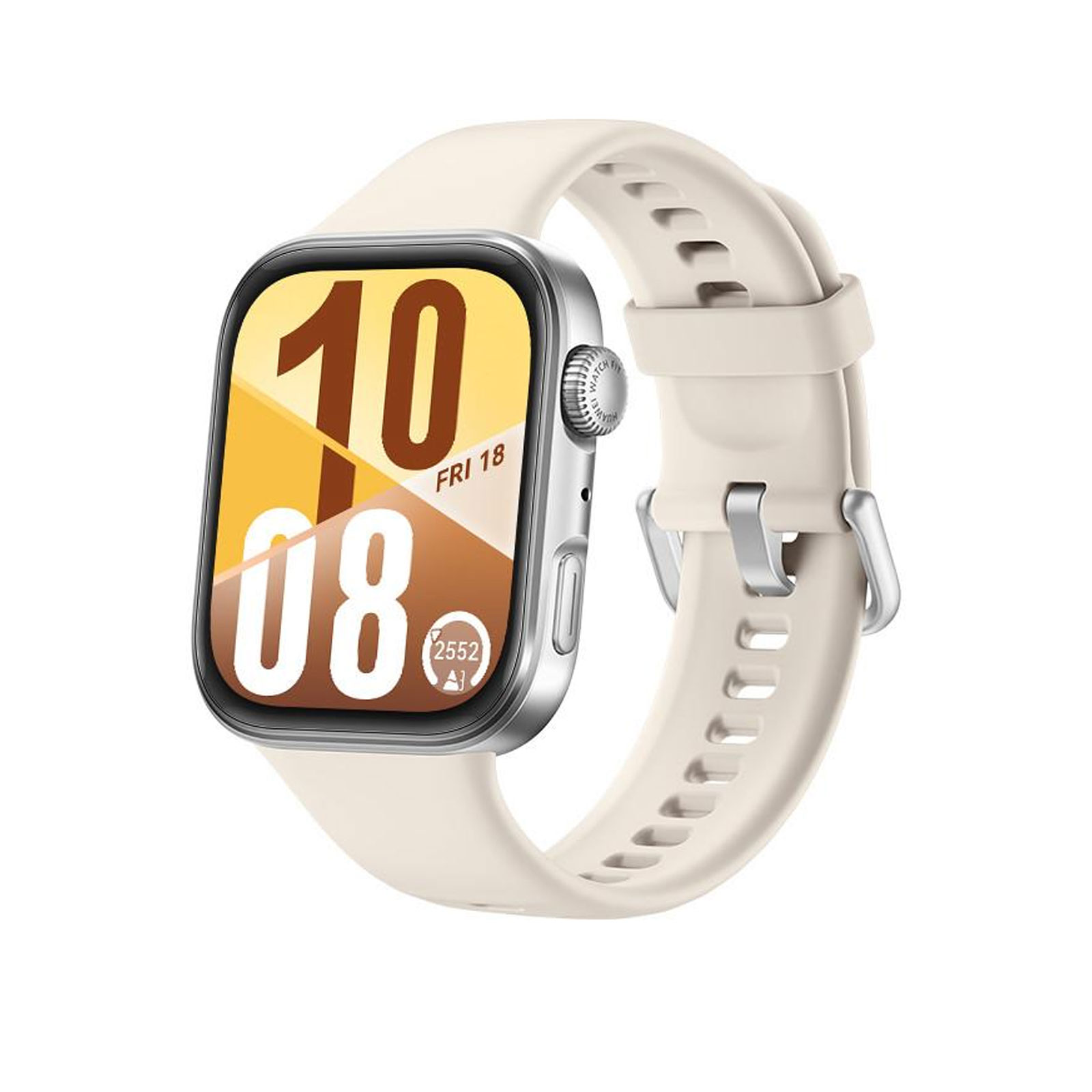 Huawei Watch Fit 4, schwarzes Gehäuse mit schwarzem Fluorelastomer-Armband (Herzfrequenzmessung, Schrittzähler)