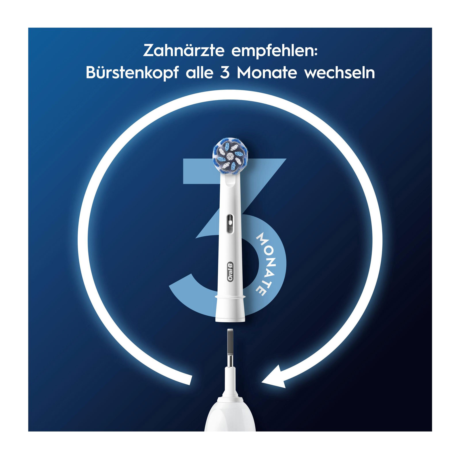 Oral-B Aufsteckbürsten Pro Sensitive Clean, 4 Stück