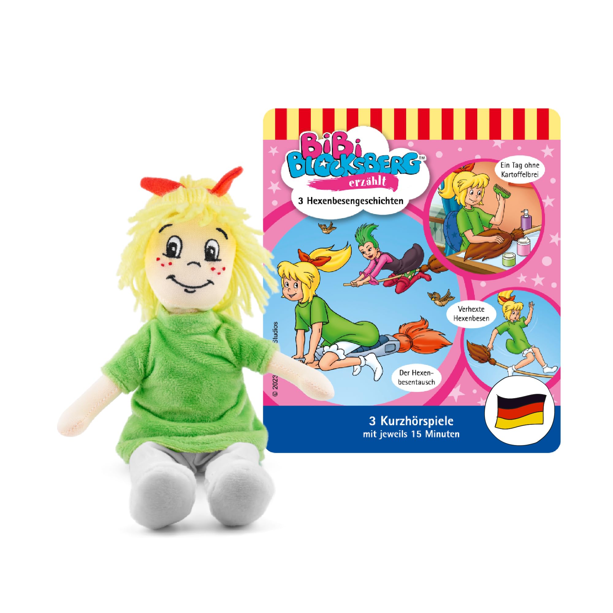 tonies Hörfiguren Plüsch für Toniebox, Bibi Blocksberg erzählt Hexengeschichten