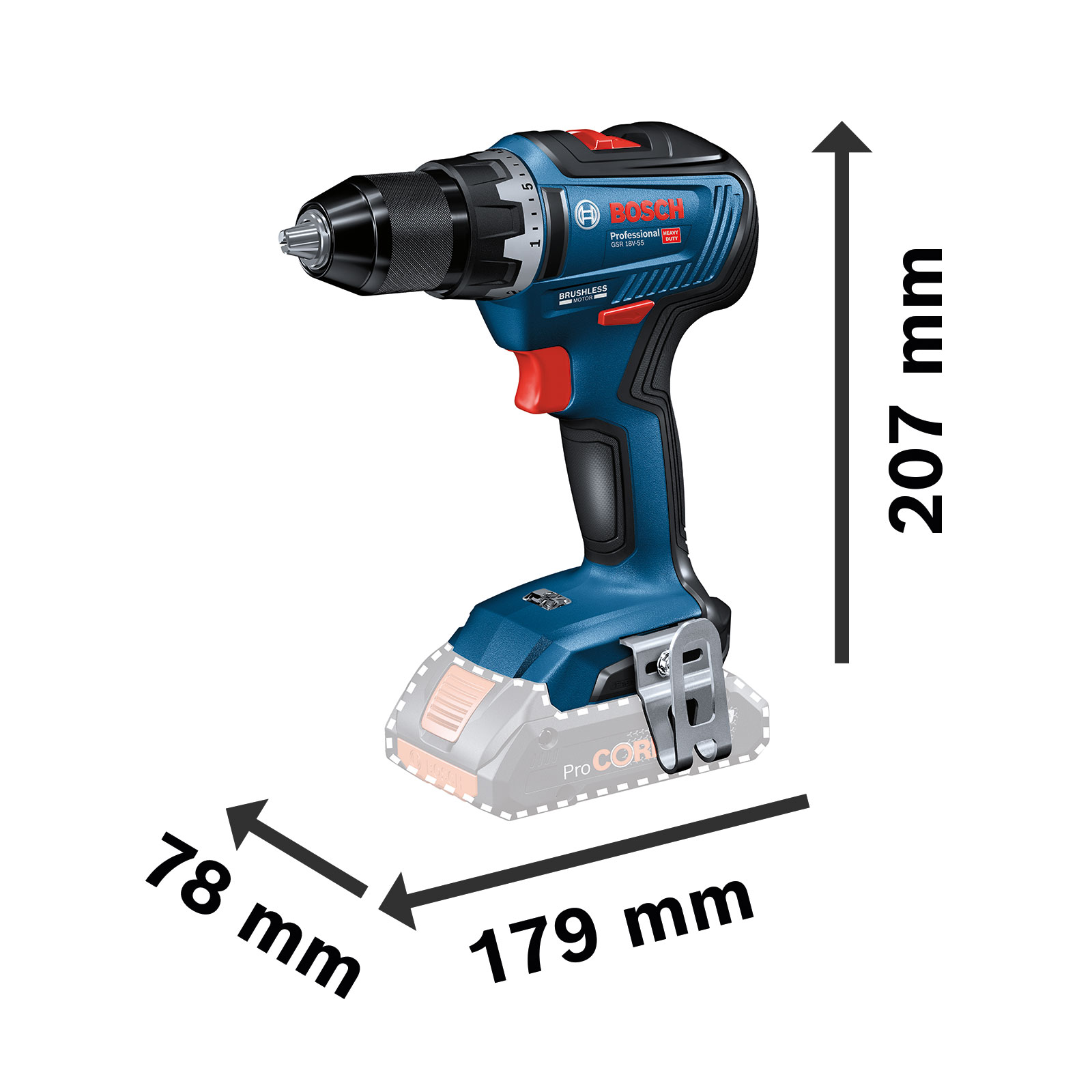 Bosch Professional GDX 18V-200 + GSR 18V-55