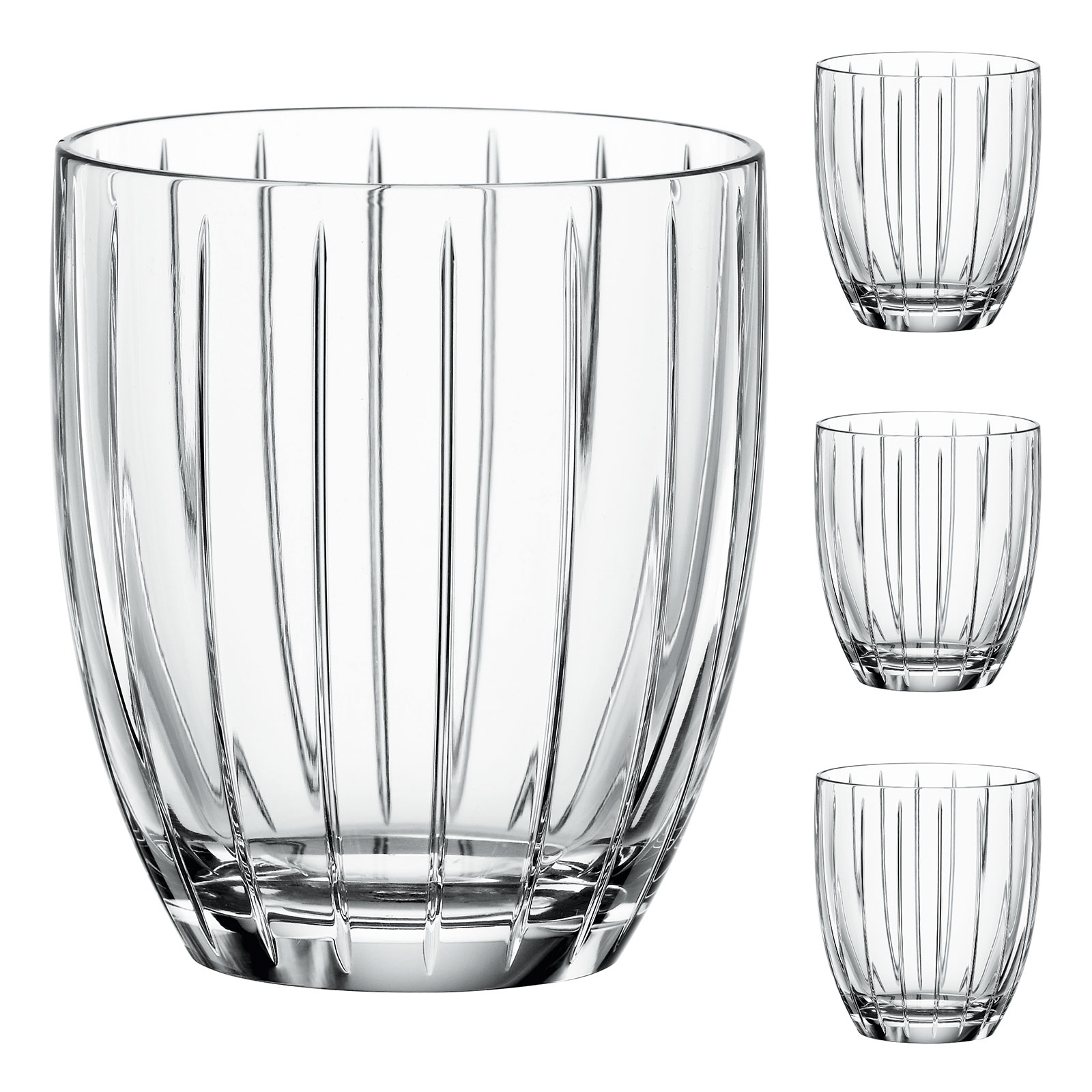 Spiegelau 4-teiliges Becher-Set, Kristallglas, 319 ml, Milano, 2730176