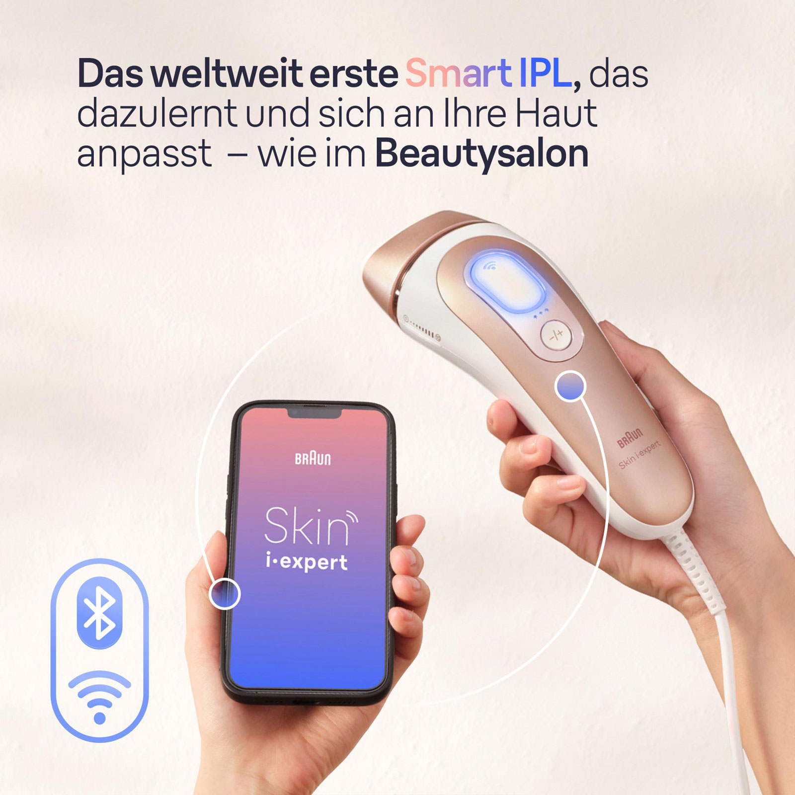 BRAUN IPL Haarentferner IPL Skin i·expert PL7253 mit gratis App und 3 Aufsätzen