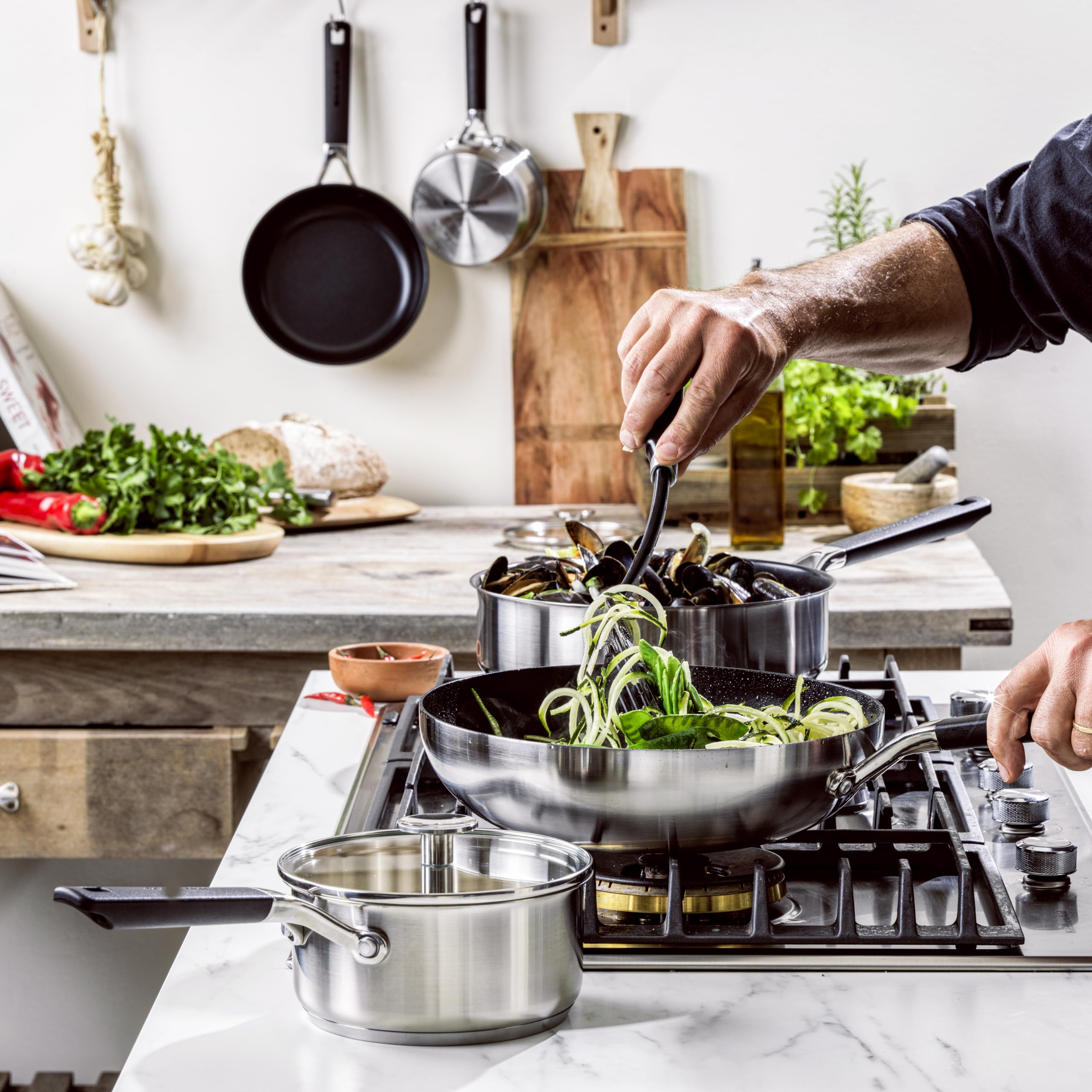 KIT CC005705-001 Wok 28cm Edelstahl