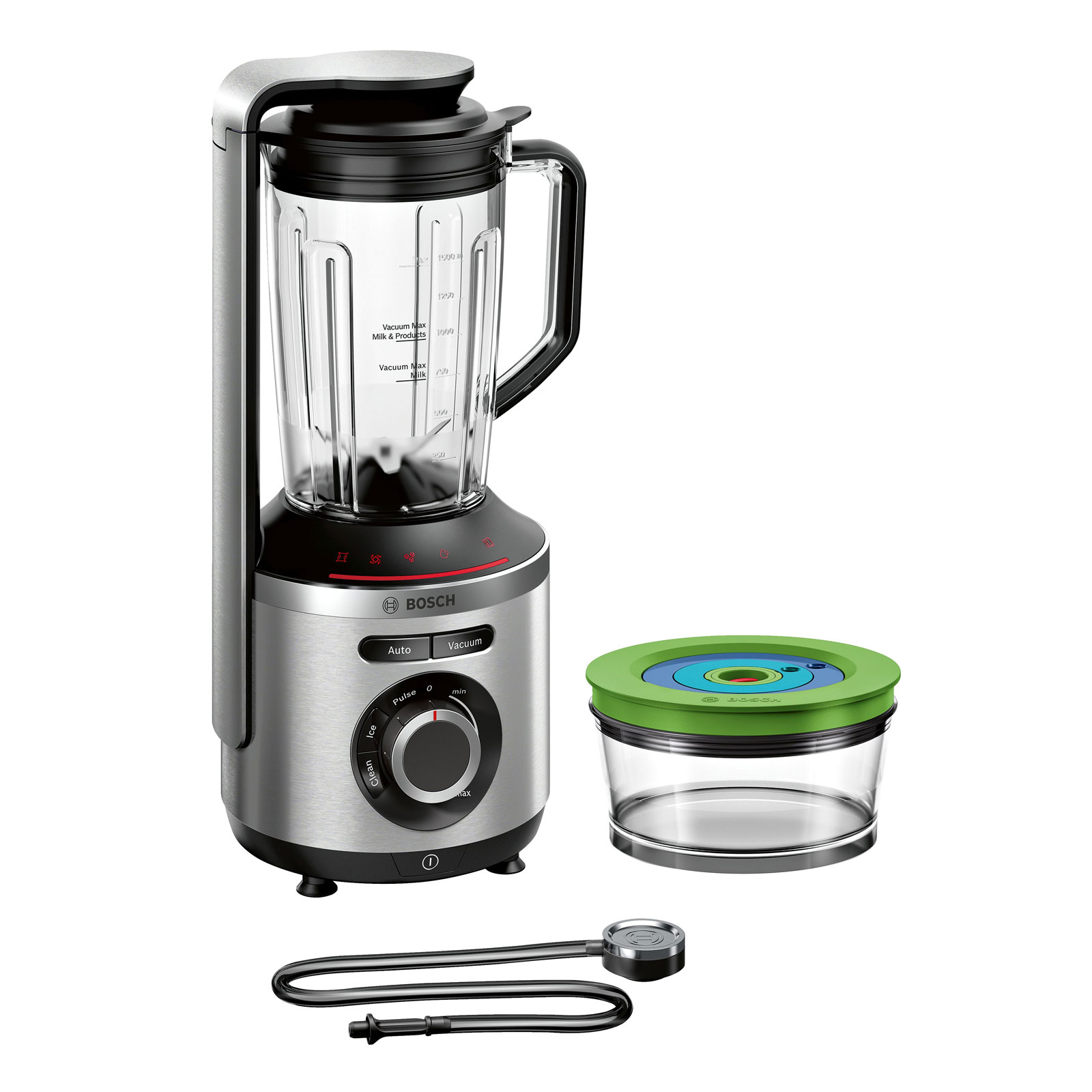 Bosch MMBV622M Vakuum-Mixer silber Bosch MMBV622M Vakuum-Mixer silber