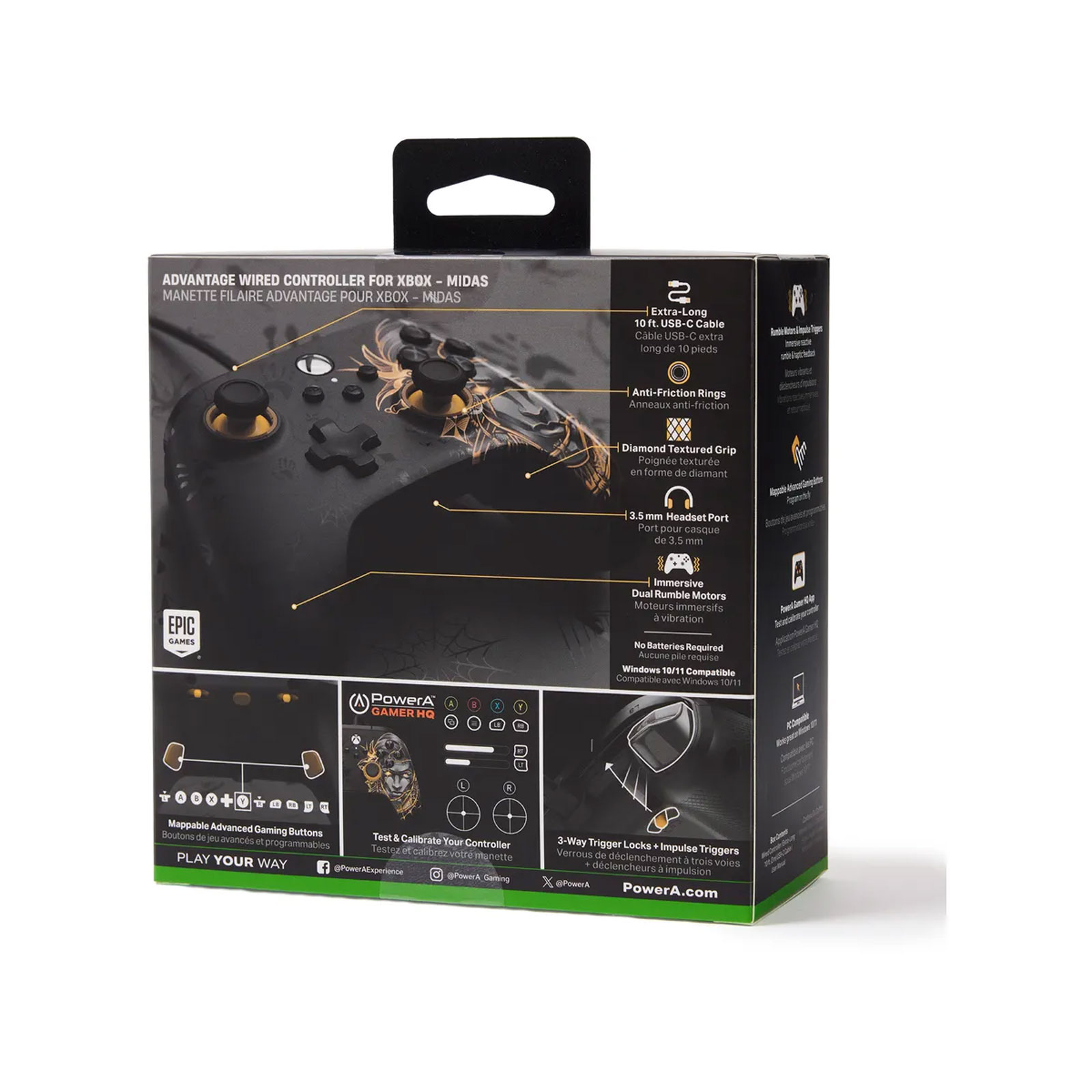 PowerA Advantage Wired Controller für Xbox Series X/S, Fortnite Midas (XBGP0238-01)