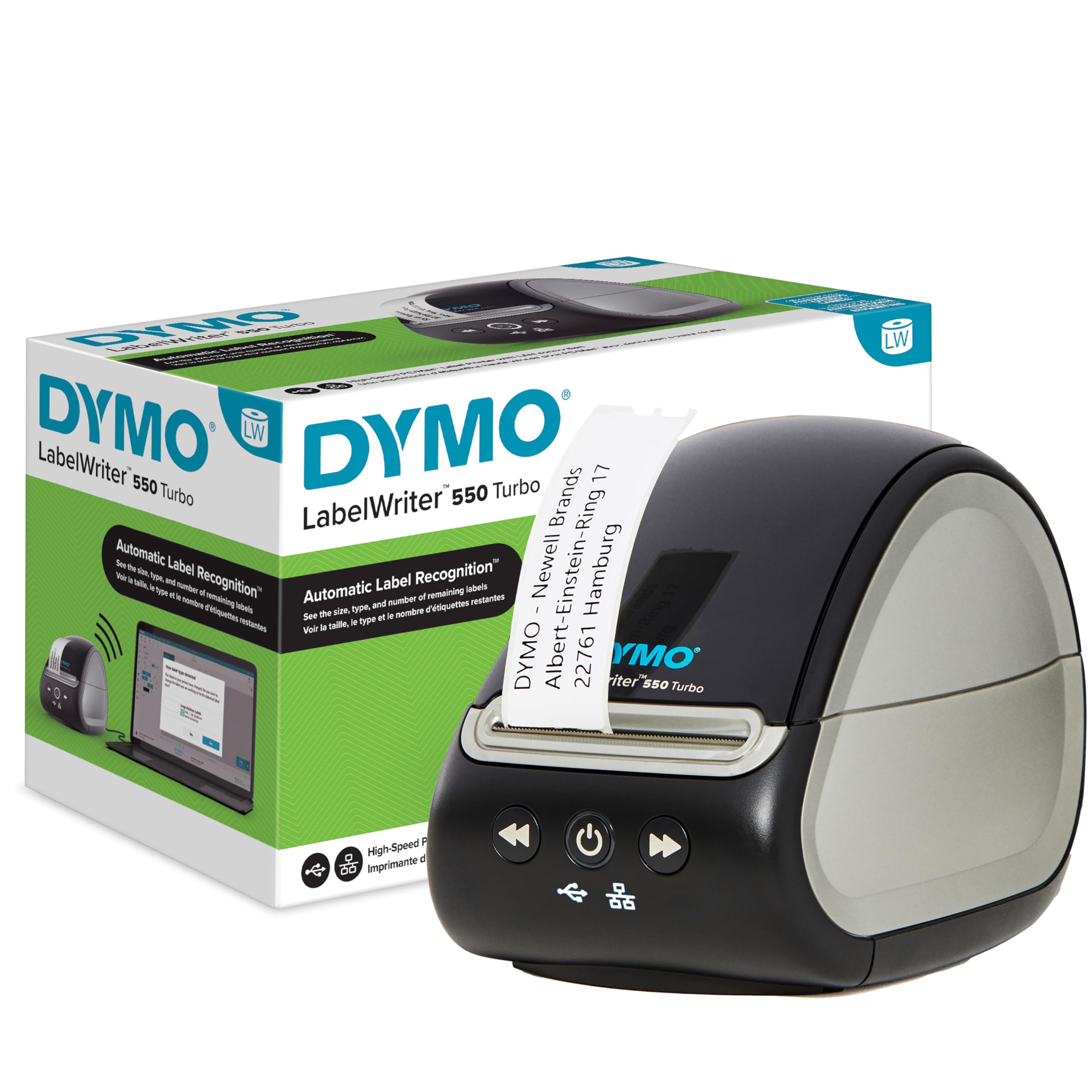 Dymo LabelWriter 550 Turbo Netzwerkfähig 90Stk/Min Etikettendrucker