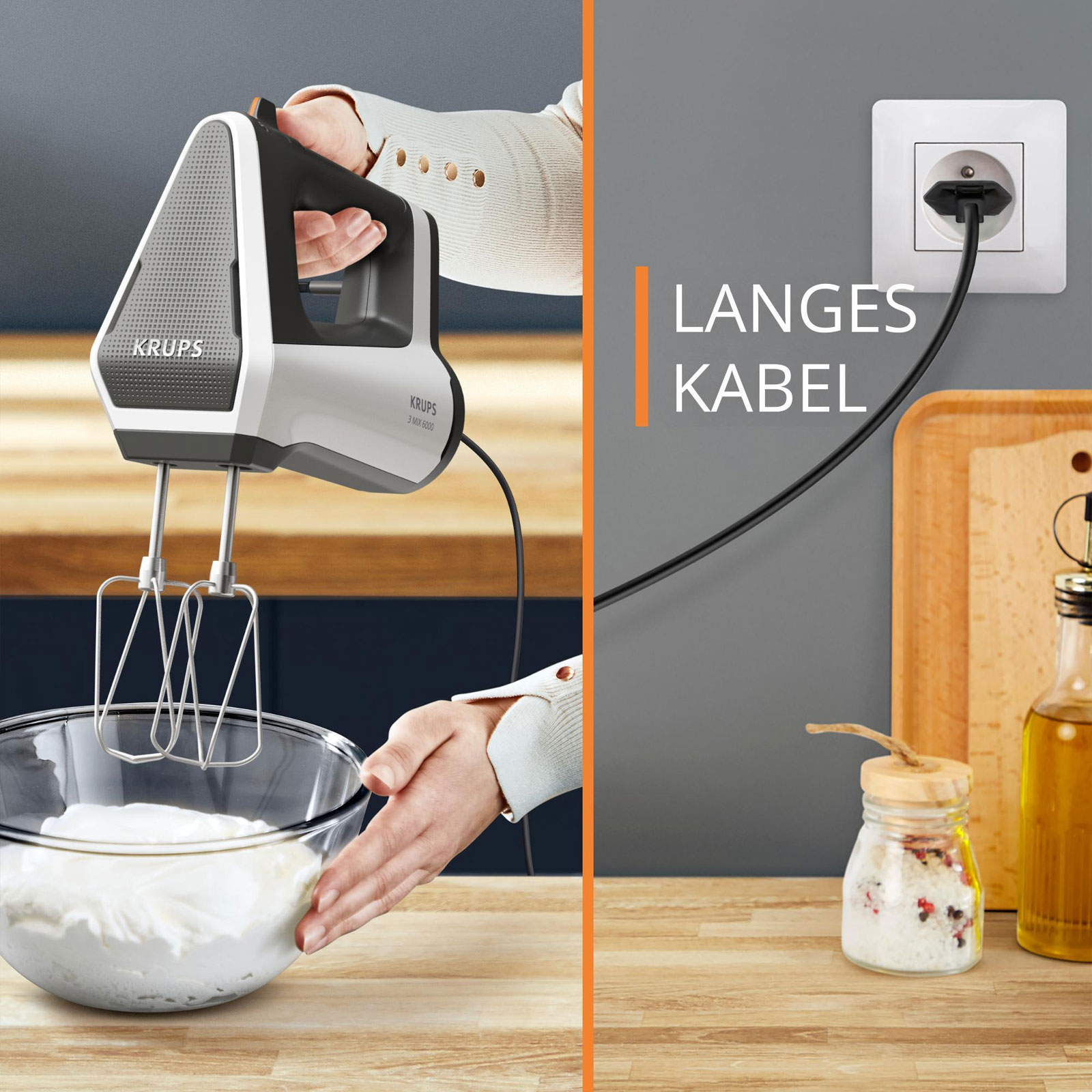 KRUPS GN6021 3MIX 6000 Handmixer