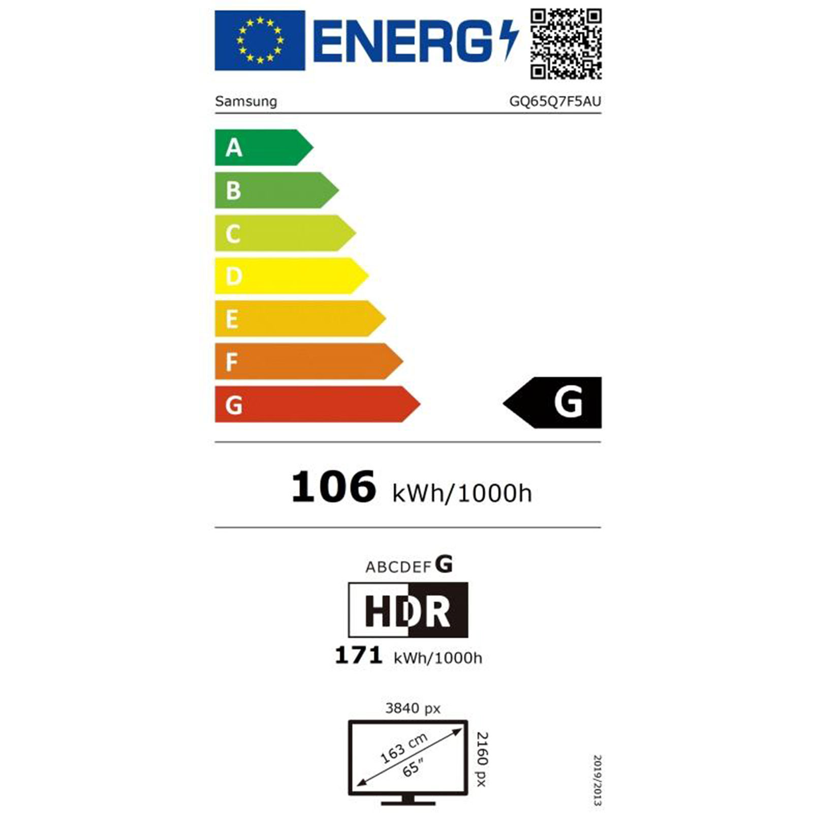 Samsung GQ65Q7F5AUXZG QLED TV
