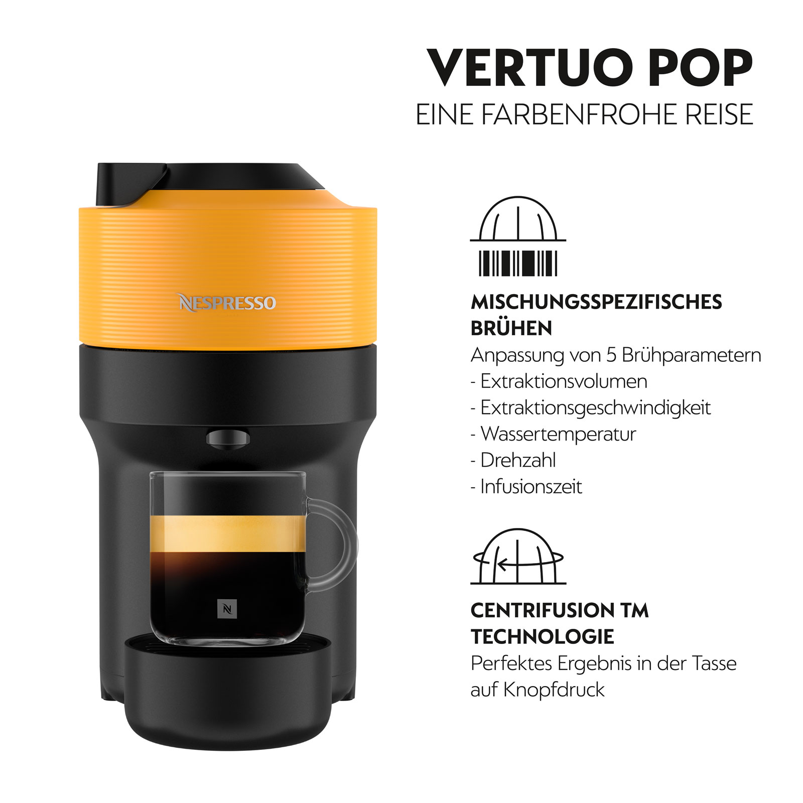 DeLonghi ENV90.Y  Vertuo Pop Nespresso Kapselmaschine + Aeroccino 3 Milchschäumer DeLonghi ENV90.Y  Vertuo Pop Nespresso Kapselmaschine + Aeroccino 3 Milchschäumer