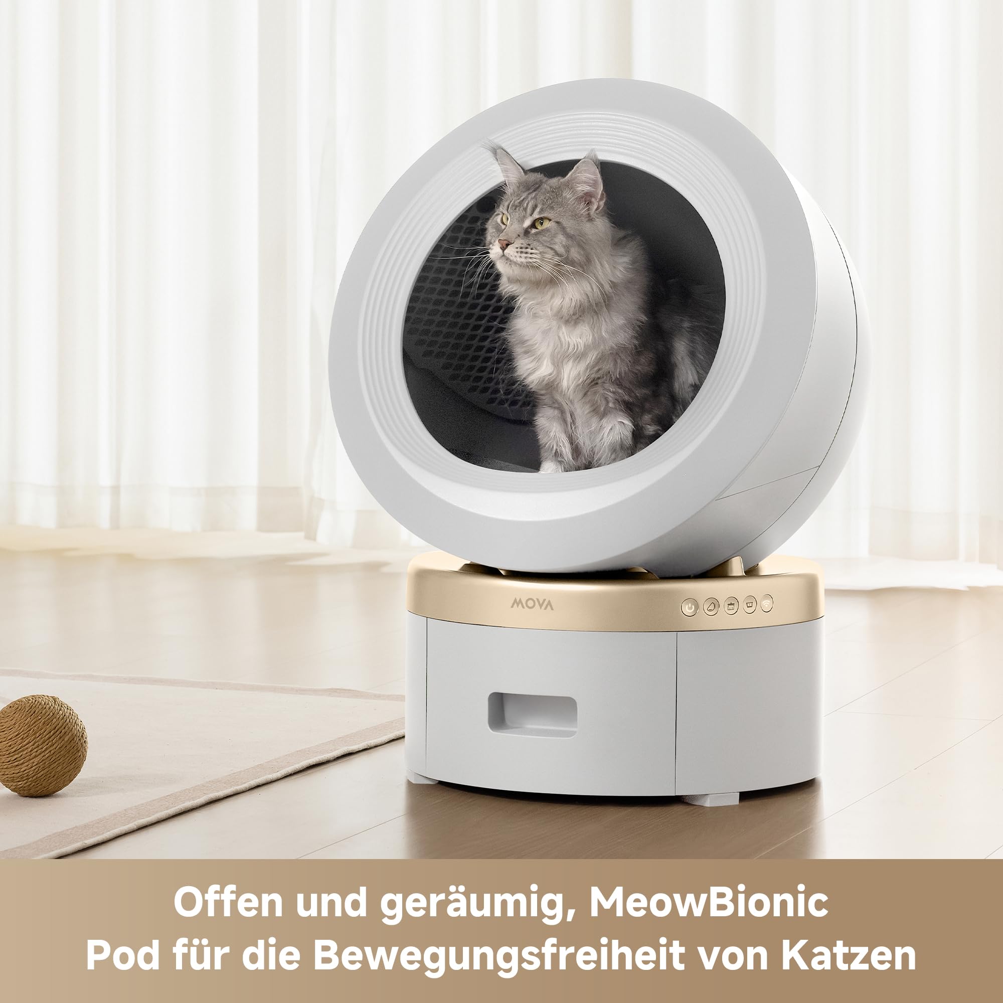 Mova MeowgicPod LR10 Prime Intelligente Katzentoilette Selbstreinigend