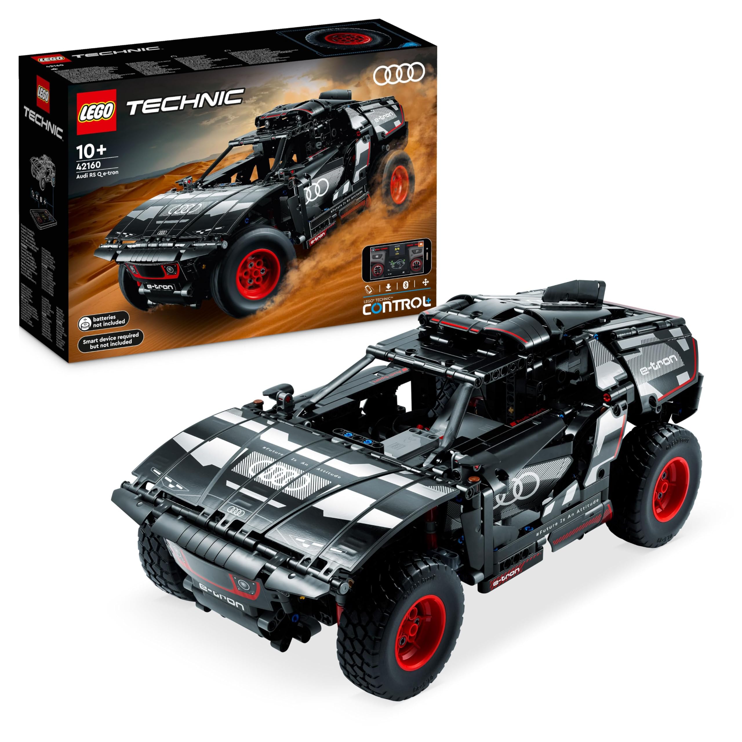 LEGO 42160 Technic Audi RS Q e-tron, ferngesteuertes Rallye-Auto-Spielzeug