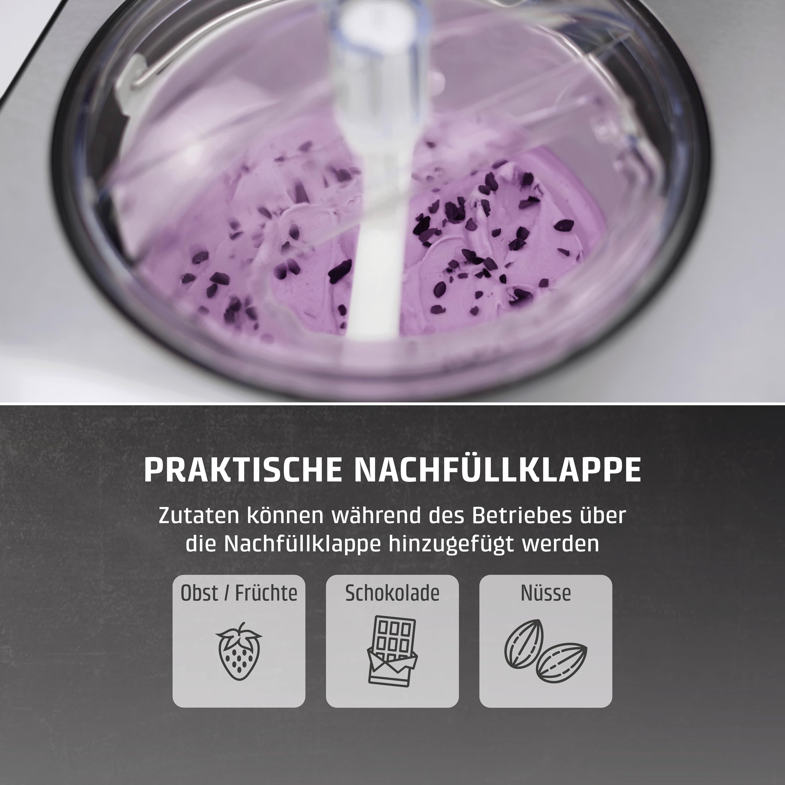 CASO Ice Creamer - 2 in 1 Design Eismaschine und Joghurtmaschine