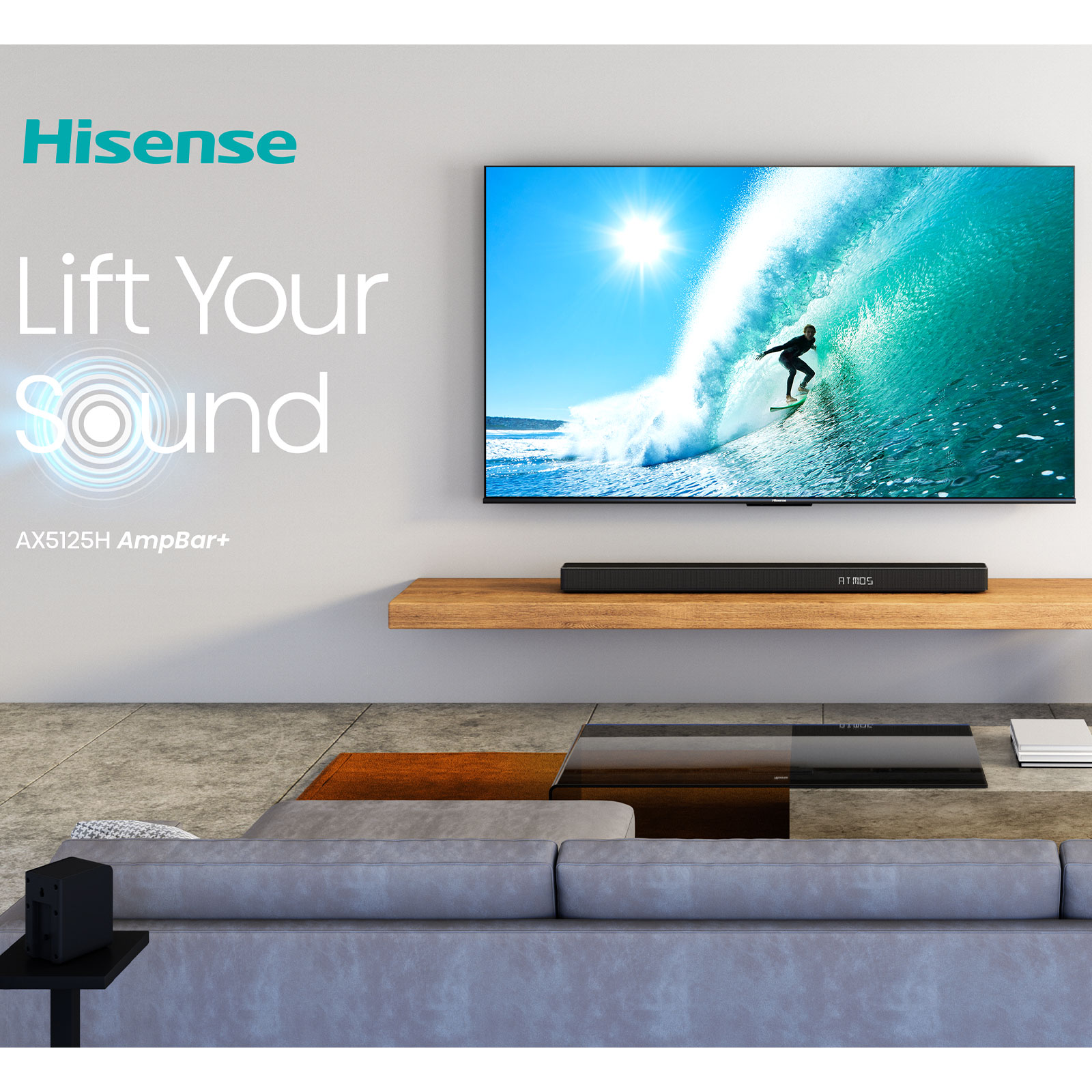 HISENSE Soundbar mit Subwoofer AX5125H (Dolby Atmos, DTS-X, Dolby Digital) HISENSE Soundbar mit Subwoofer AX5125H (Dolby Atmos, DTS-X, Dolby Digital)