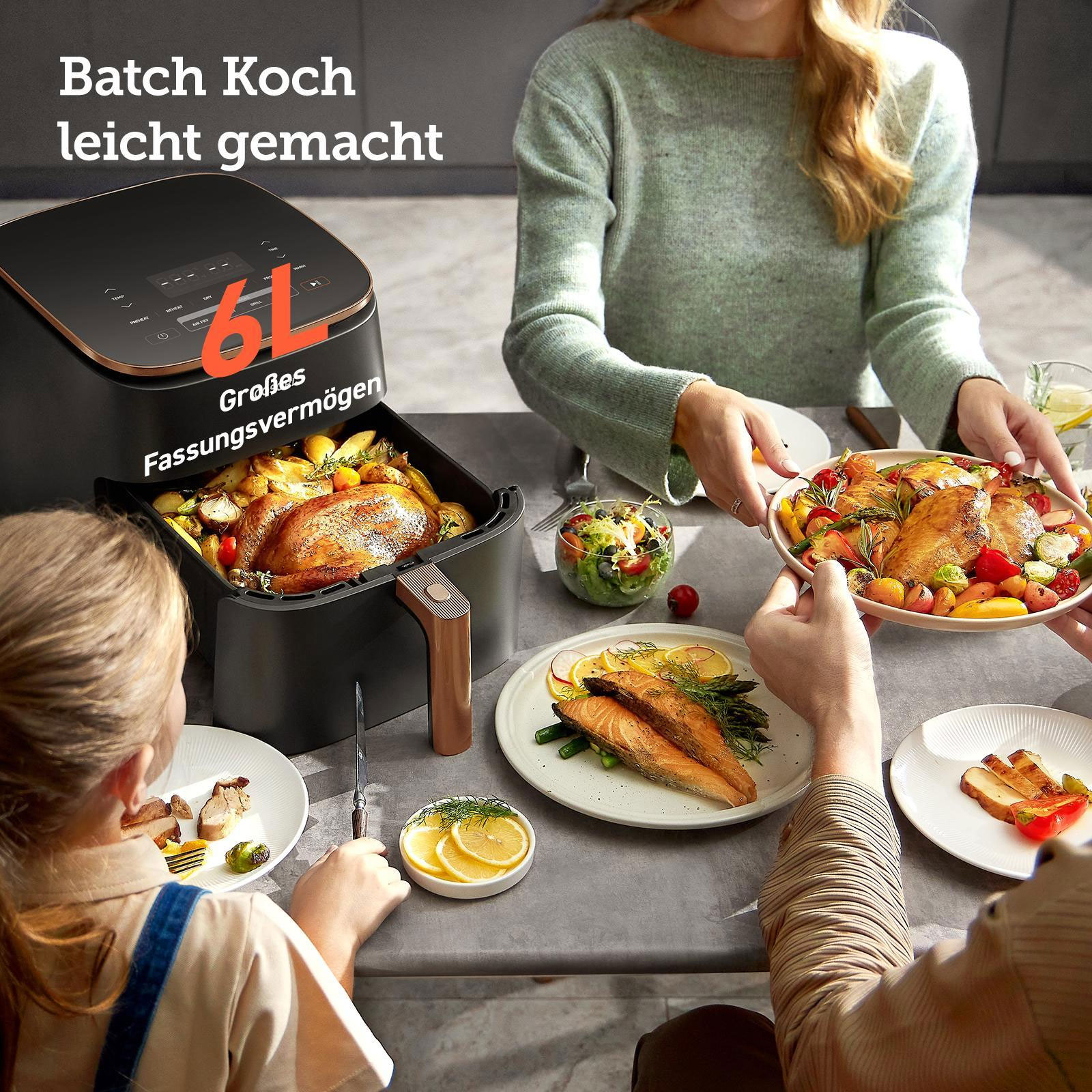 Cosori CAF-DC602-KEUR Turbo Blaze Heißluftfritteuse Cosori CAF-DC602-KEUR Turbo Blaze Heißluftfritteuse