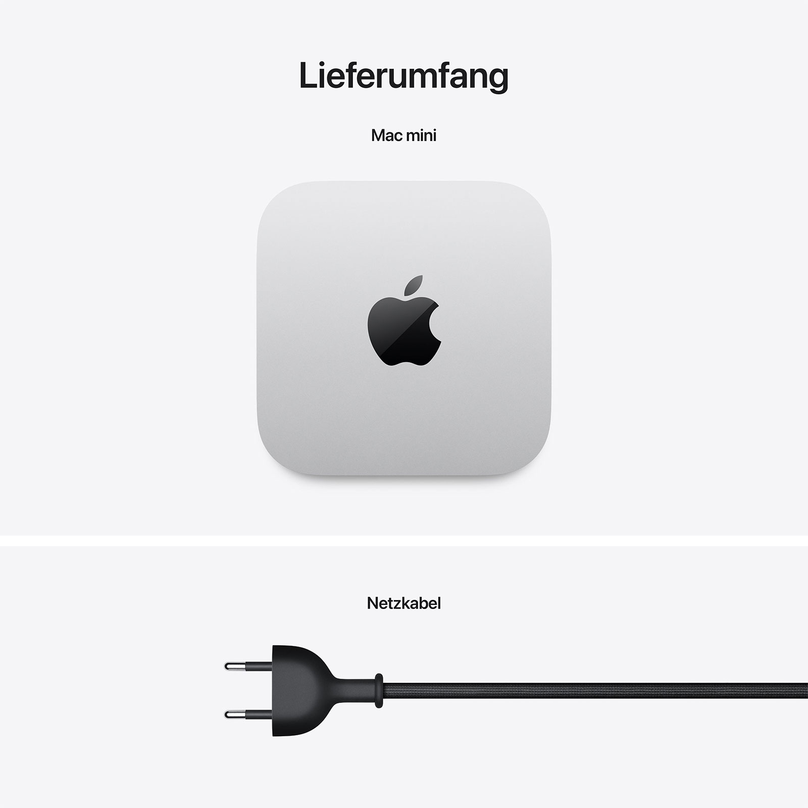 Apple Mac mini, 2024, Silber, M4, 10-Core-CPU, 10-Core-GPU, 16GB, 1TB (Gigabit Ethernet, MU9E3D/A)