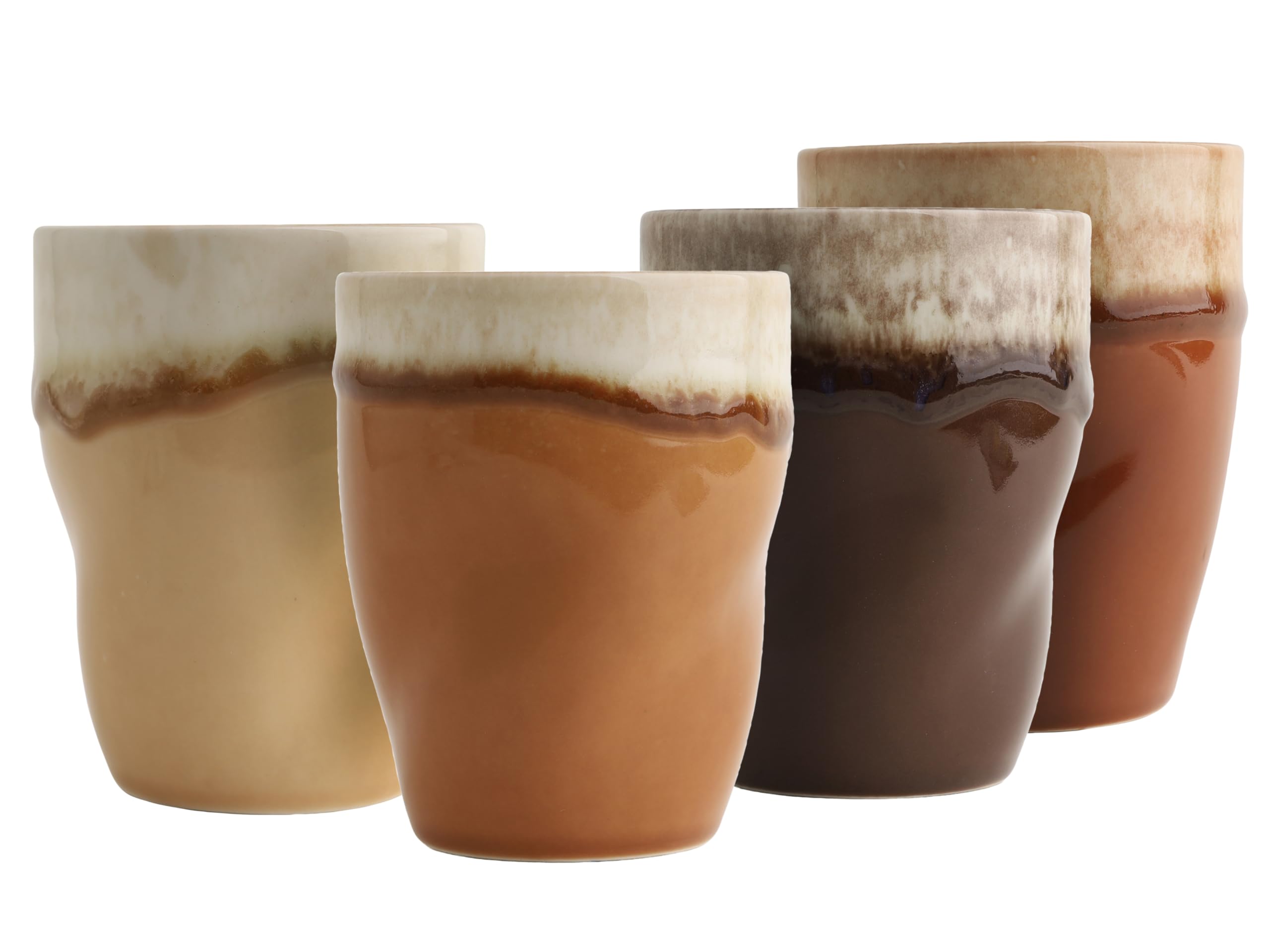 Creatable, 24738, Serie Squeezy Mocha Mousse, 4-teiliges Geschirrset für 4 Pers.