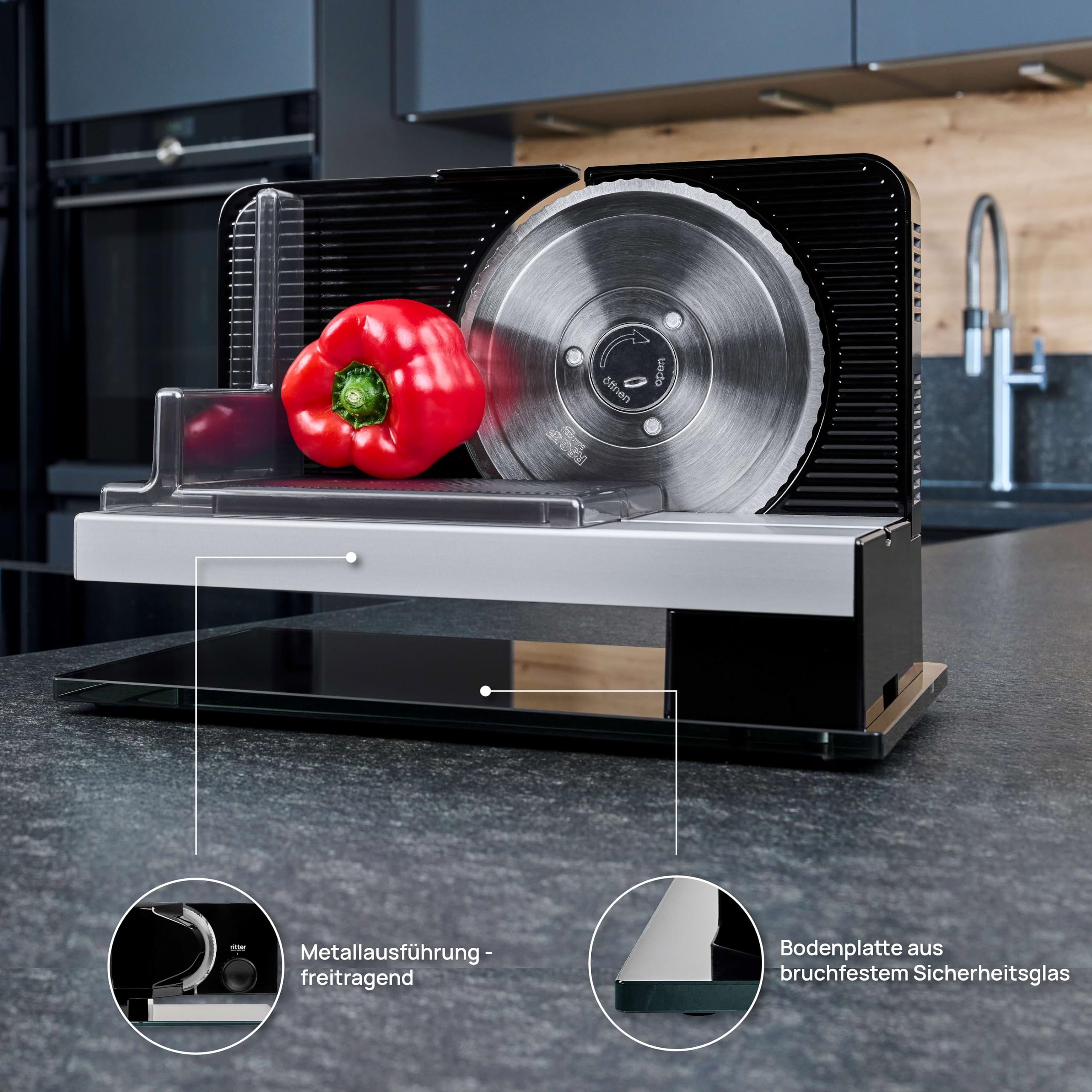Ritter sono 2 Allesschneider schwarz