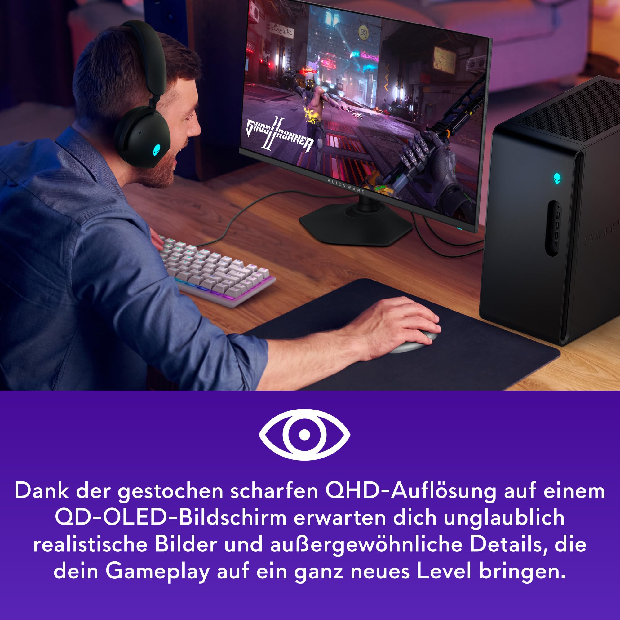 Alienware AW2725DF 27 Zoll QHD (2560x1440) Gaming Monitor