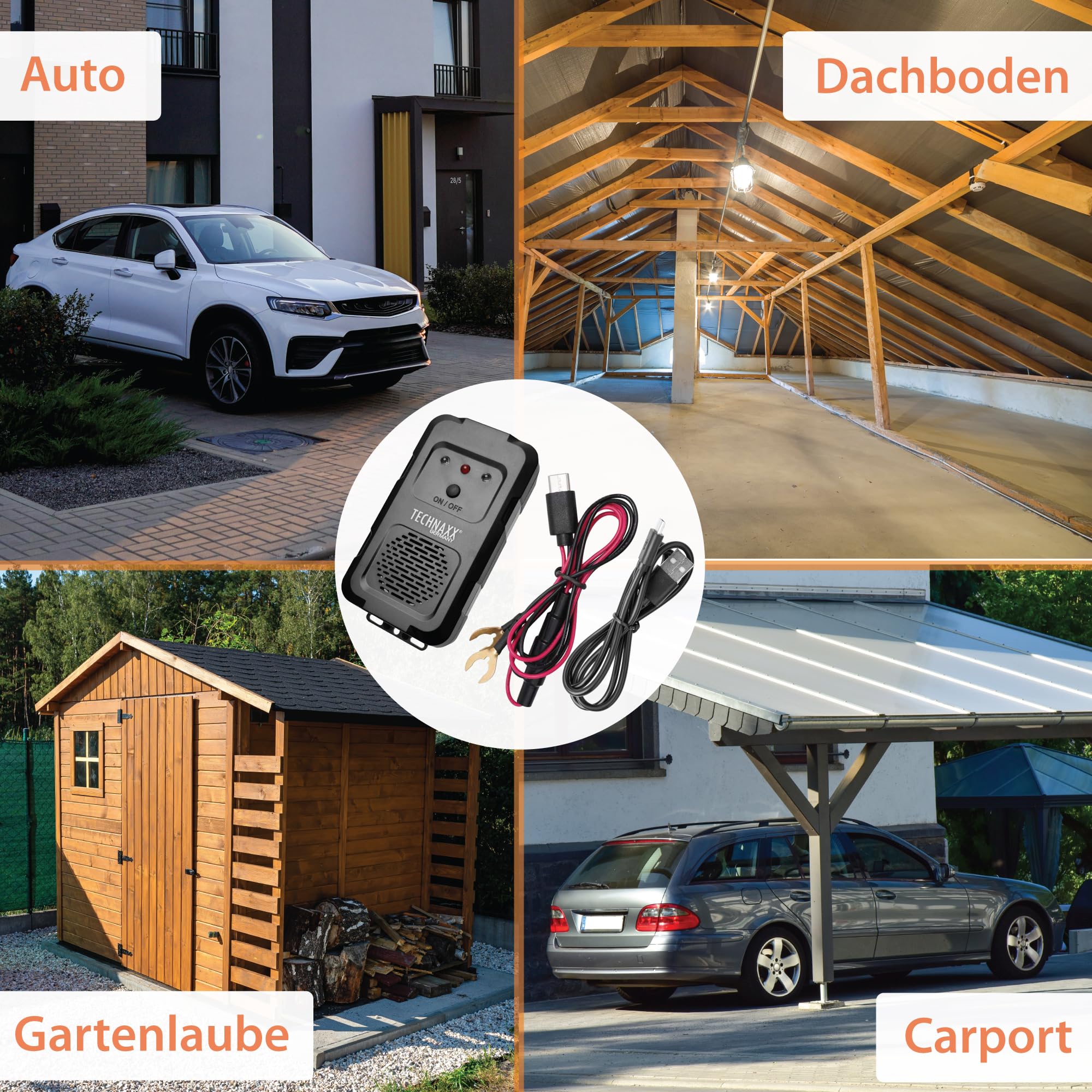 TECHNAXX Marderschreck TX-368 Installationszubehör