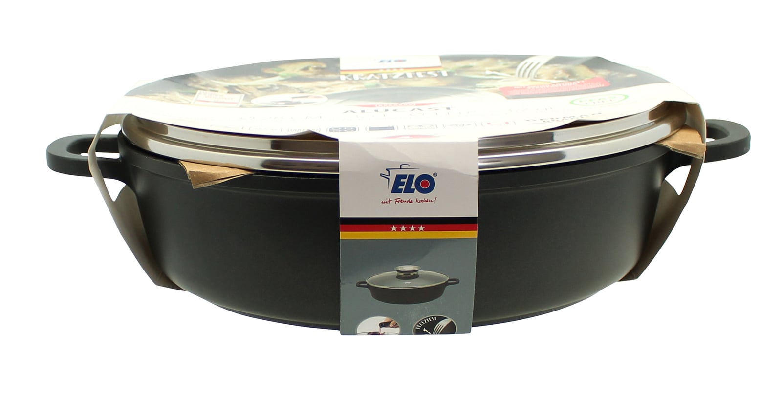 ELO Alucast Servierpfanne rund m. D. 24 cm ELODUR Select