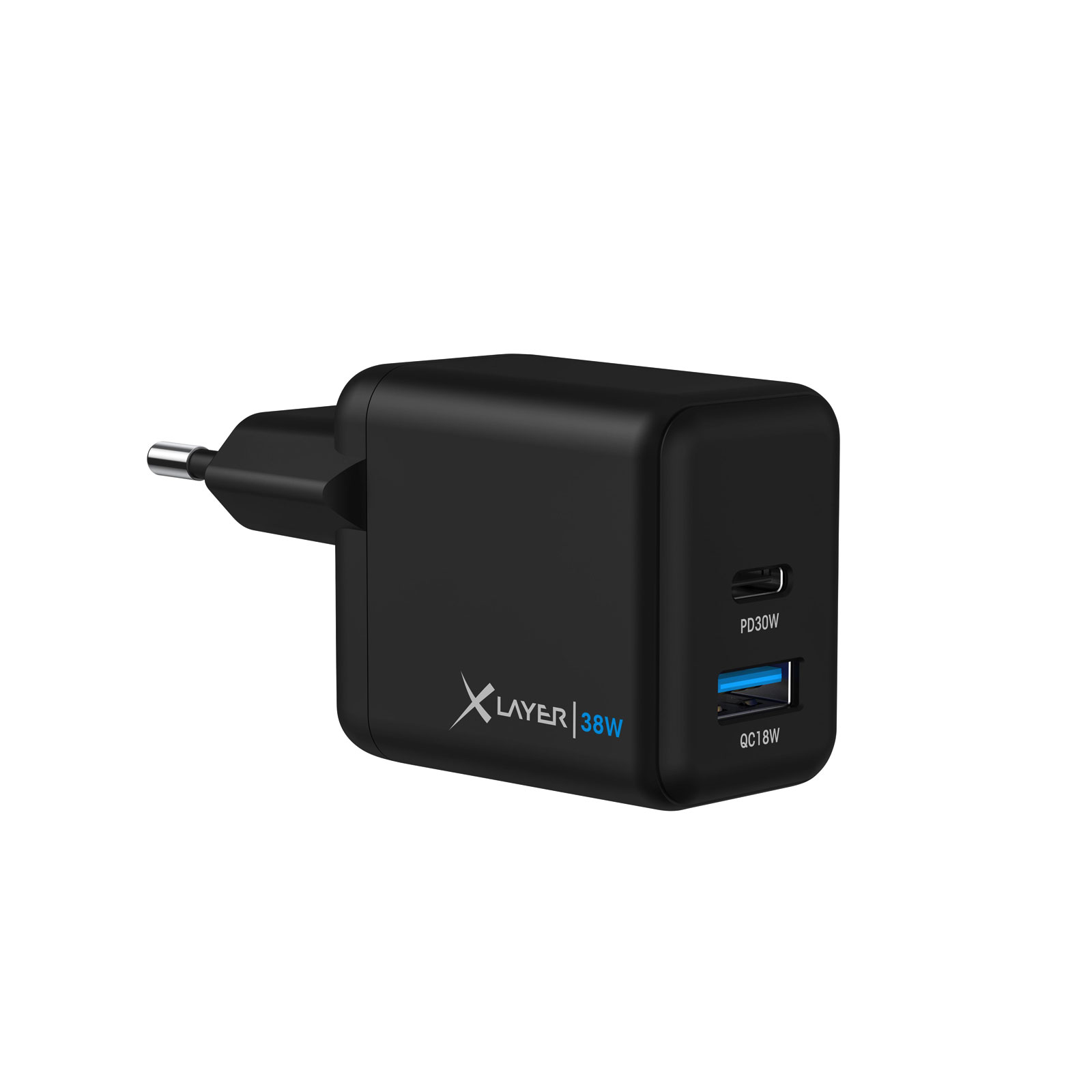 XLayer Universal 38W Powercharger USB Typ C, Black