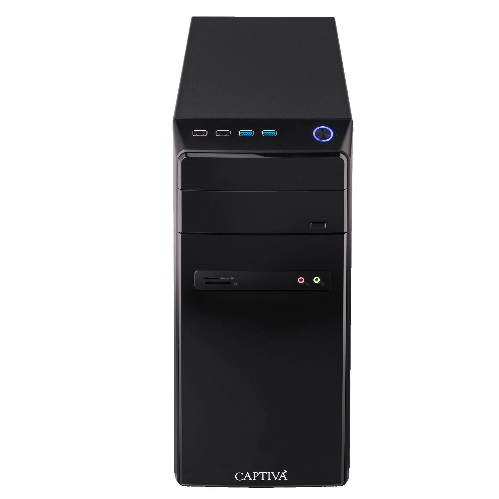 Captiva Power Starter I57-553, Intel G6400, 16GB, 480GB SSD, 2TB HDD, schwarz Desktop-PC (Pentium Gold G6400, Windows 11 Home)