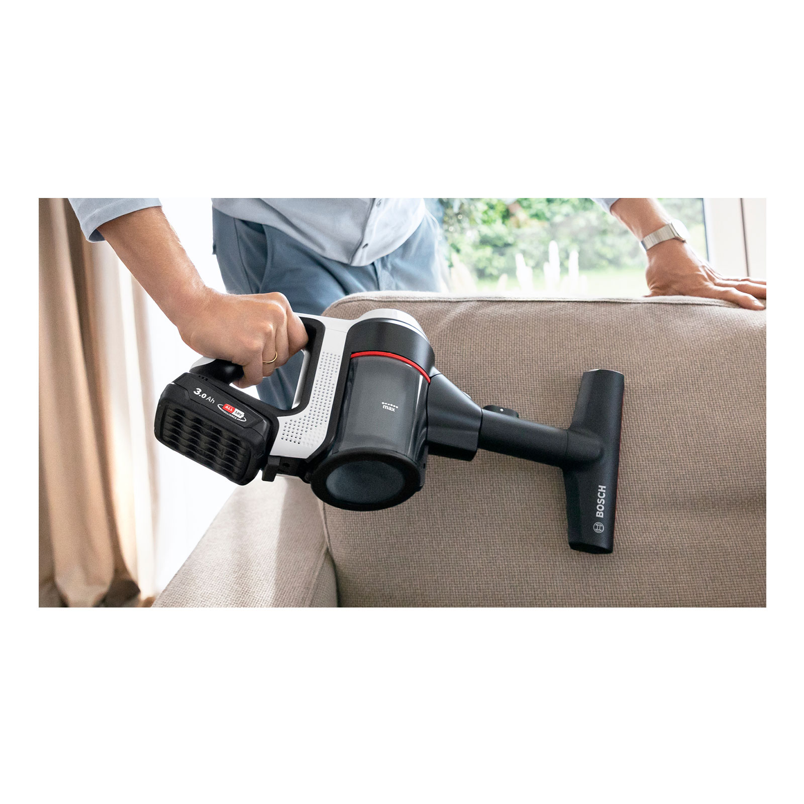 Bosch BSS711W Akku-Handstaubsauger mit Stiel