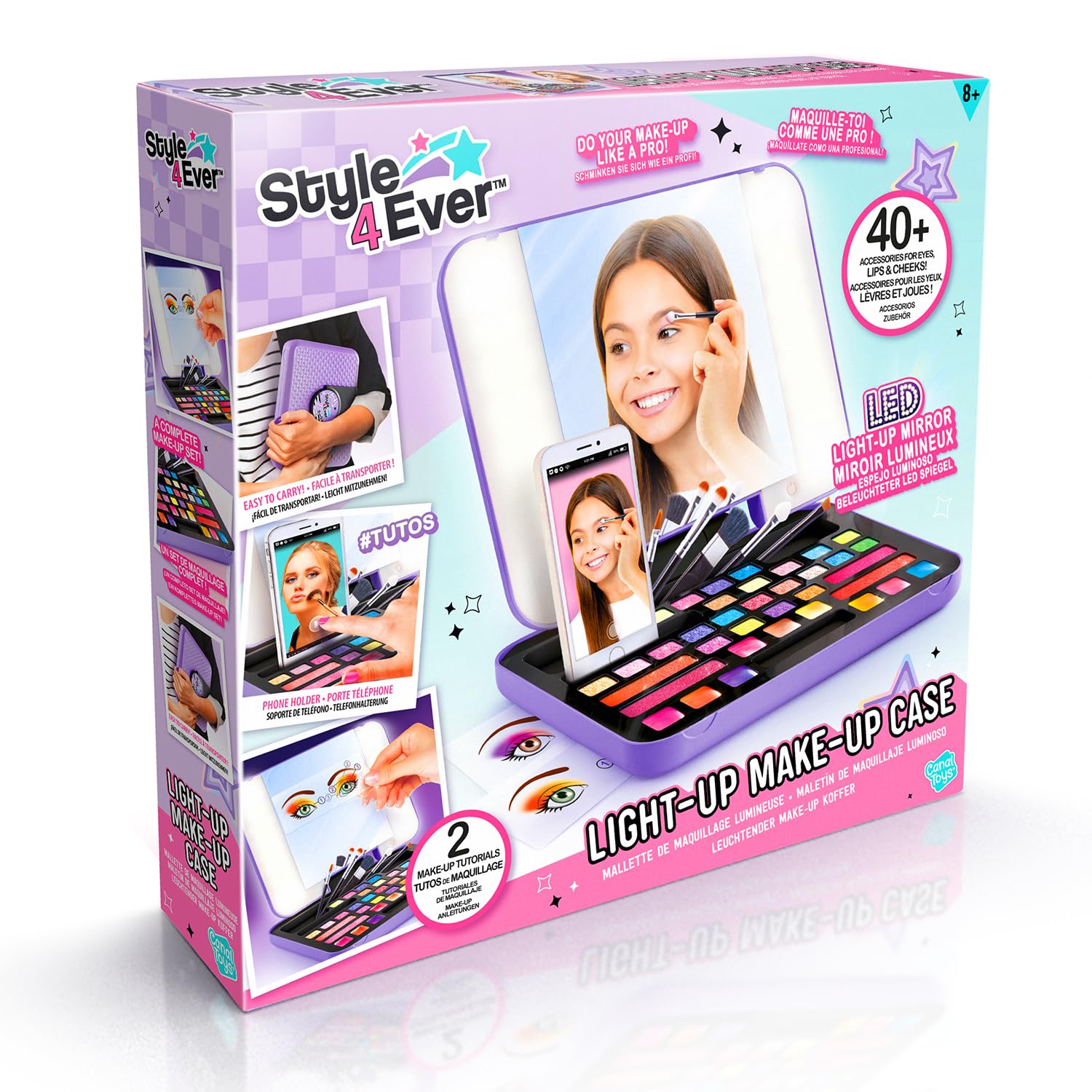 Canal Toys - Style 4 Ever - Make-up Koffer mit LED-Licht & 40+ Zubehörteilen