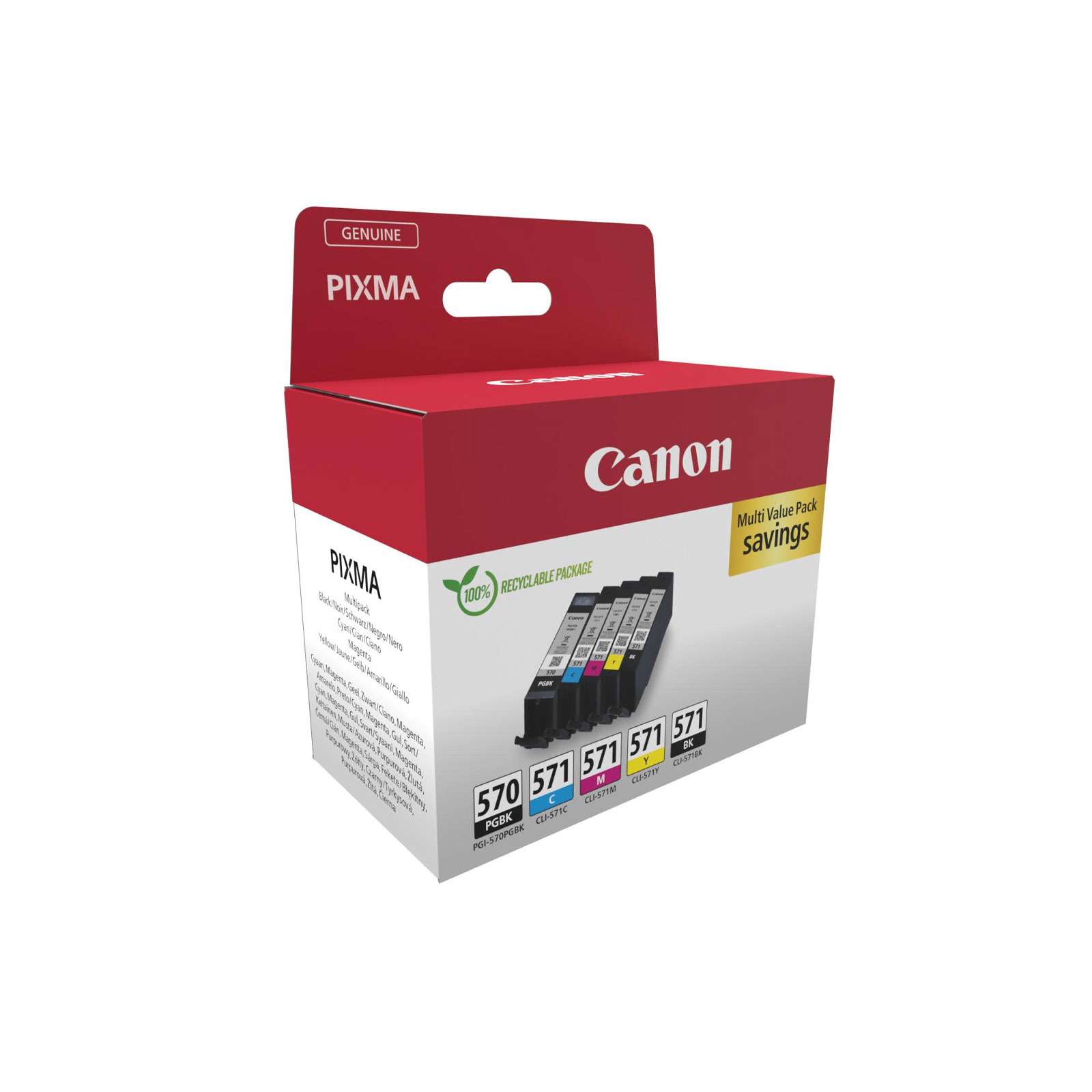 CANON PGI-570/CLI-571 PGBK/C/M/Y/BK Multipack Druckerpatronen