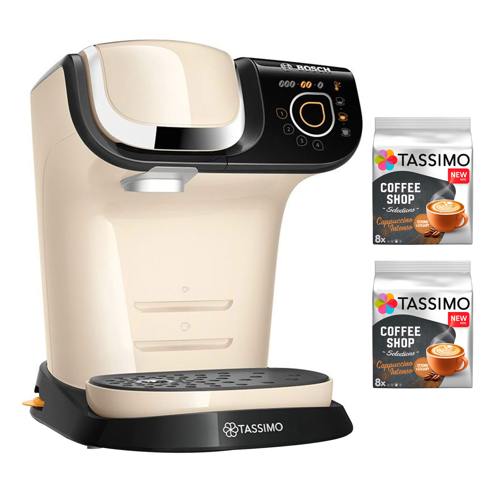 Bosch Tassimo Kapselmaschine inkl. 2x Cappuccino Intenso