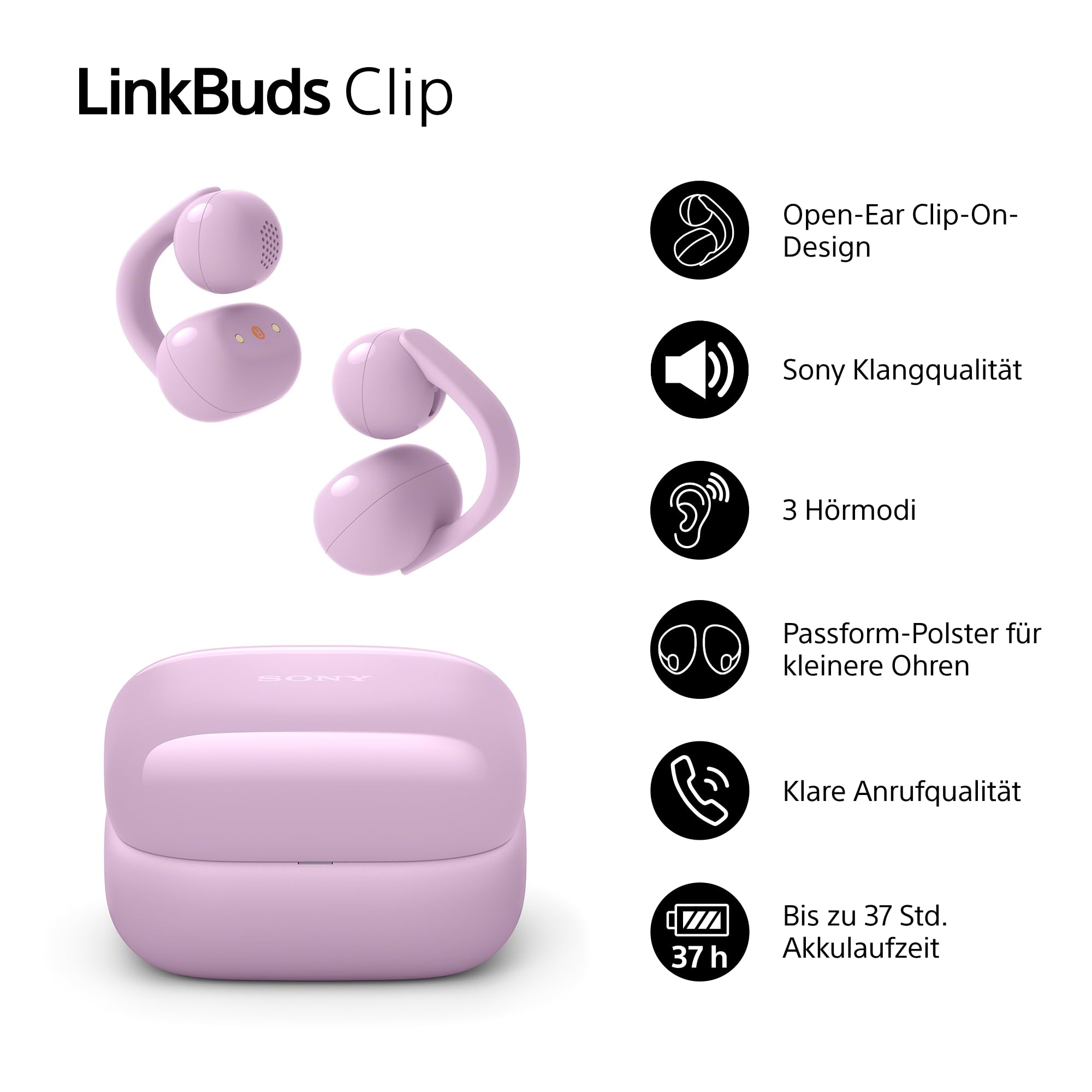 Sony LinkBuds Clip Open-Ear-Kopfhörer