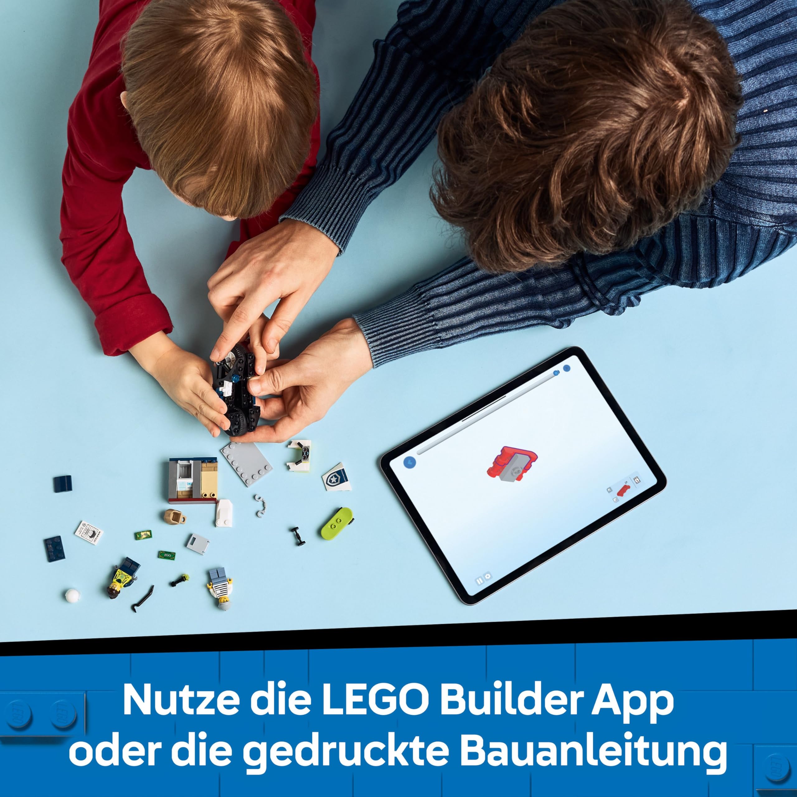 LEGO City Verfolgungsjagd mit dem Polizeimotorrad 60455