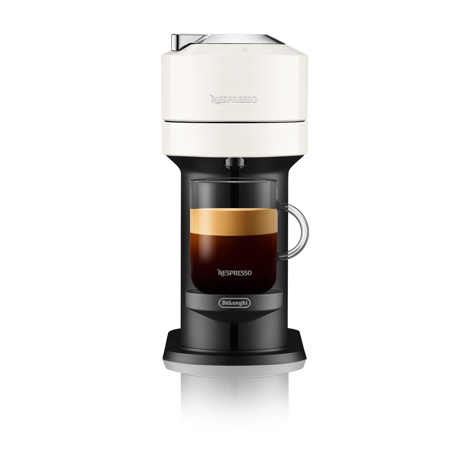 De'Longhi Nespresso-Kapselmaschine Vertuo Next ENV 120.W + Zugabe Aeroccino Milchaufschäumer