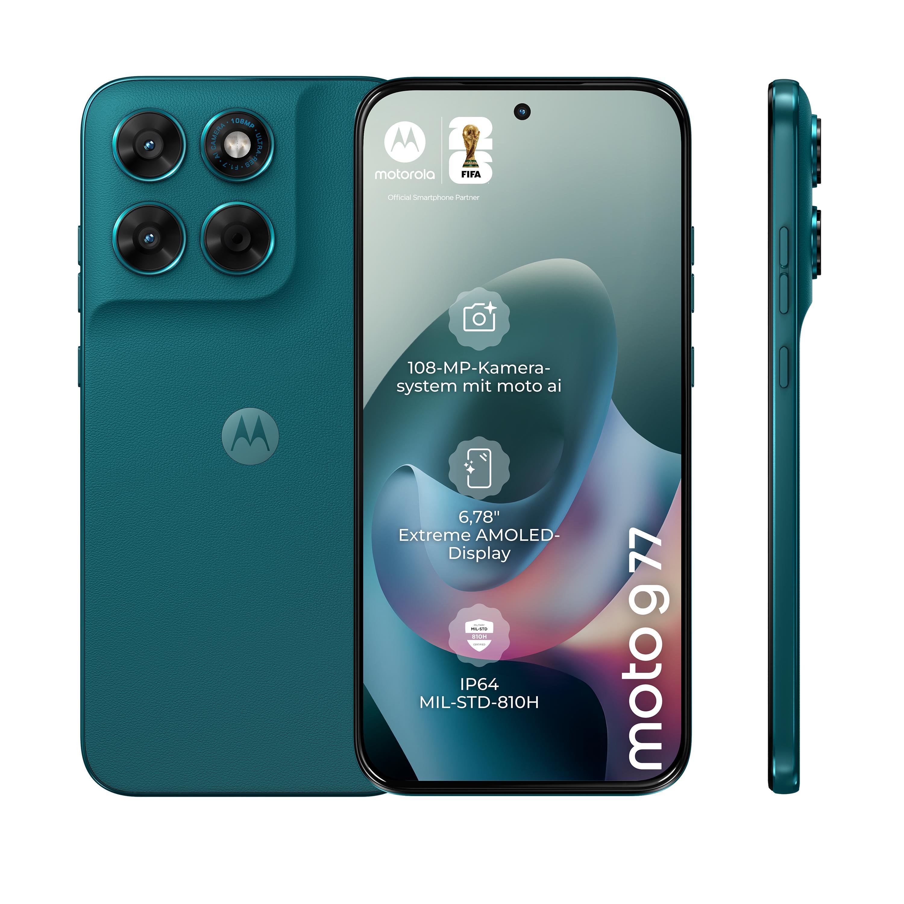 Motorola G77 8 GB + 256 GB 5G PANTONE® Shaded Spruce Smartphone
