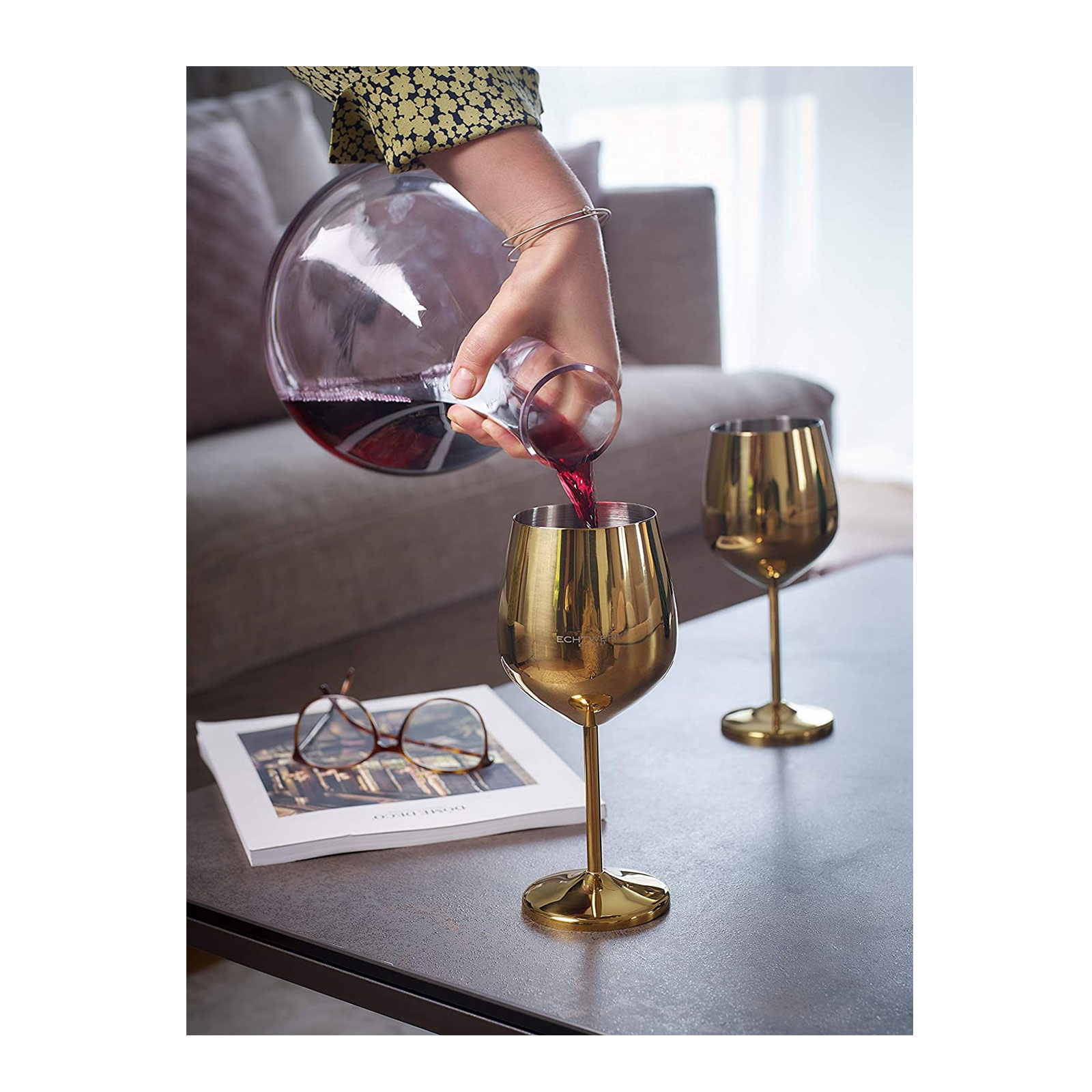 Echtwerk Weinkelche aus Edelstahl 6tlg Edition