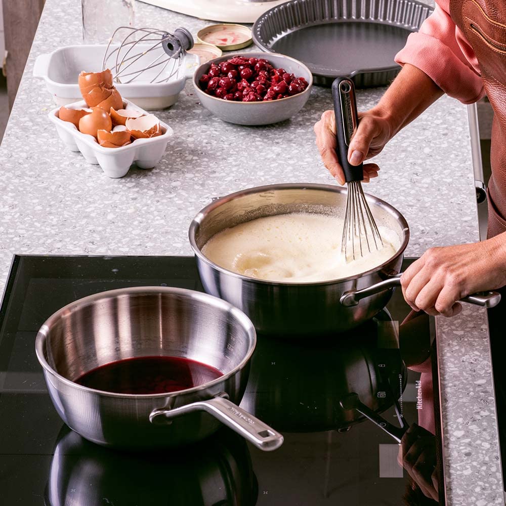 KitchenAid CC006025-001 Chef's Pfanne Kasserolle 3.7L 24cm Edelstahl