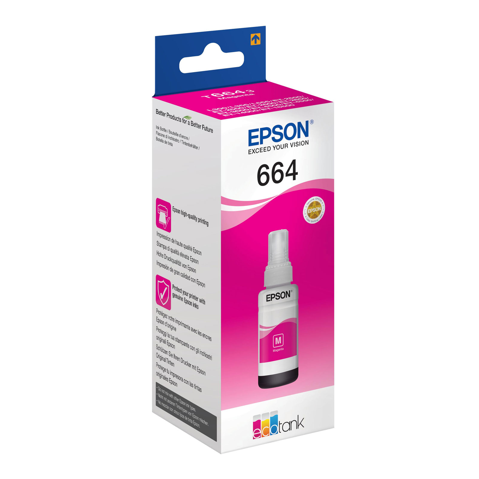 Epson C13T6643 Original Tinte 664 EcoTank ink bottle Magenta