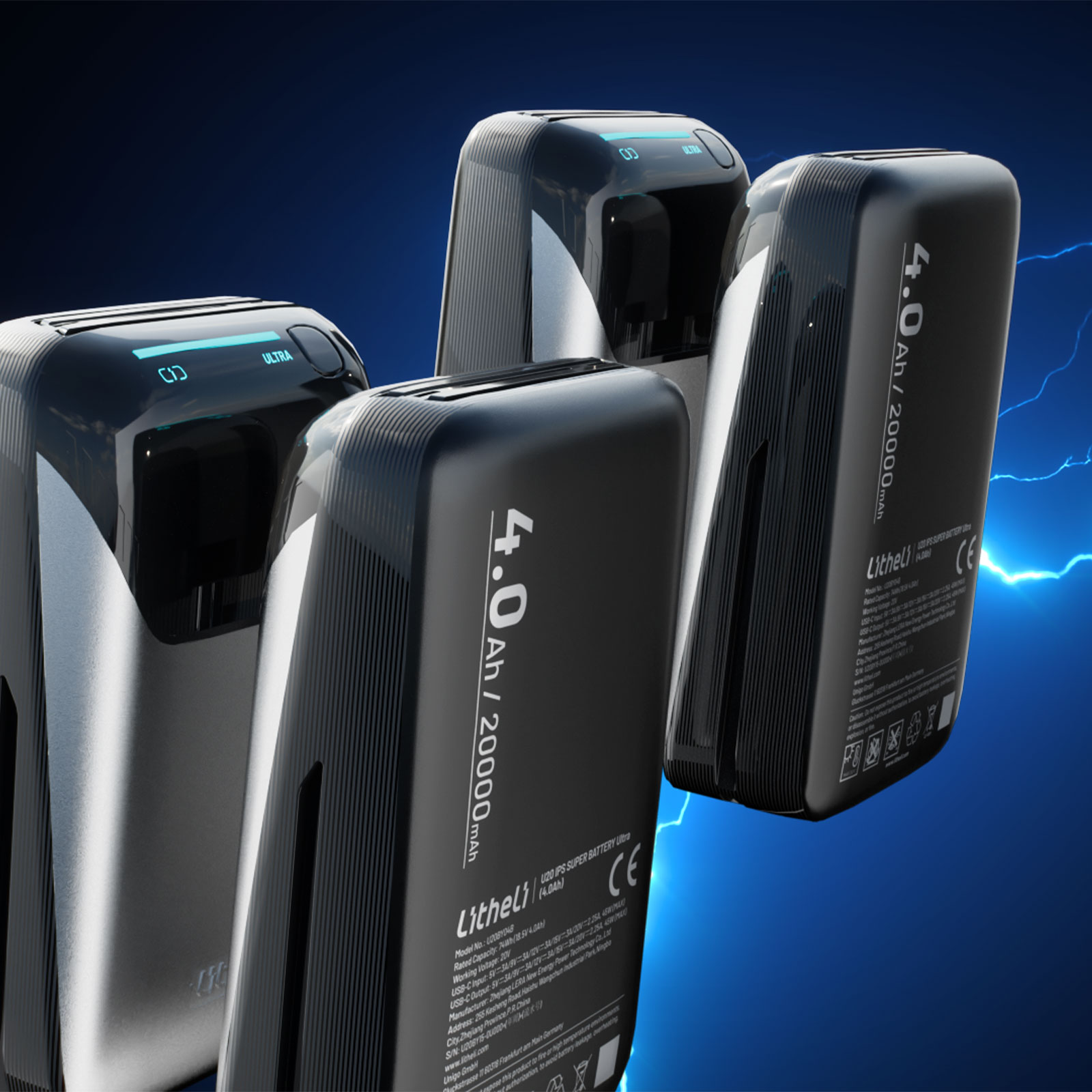 Litheli U20 IPS Super Battery Ultra 20V 4.0Ah Zusatzakku