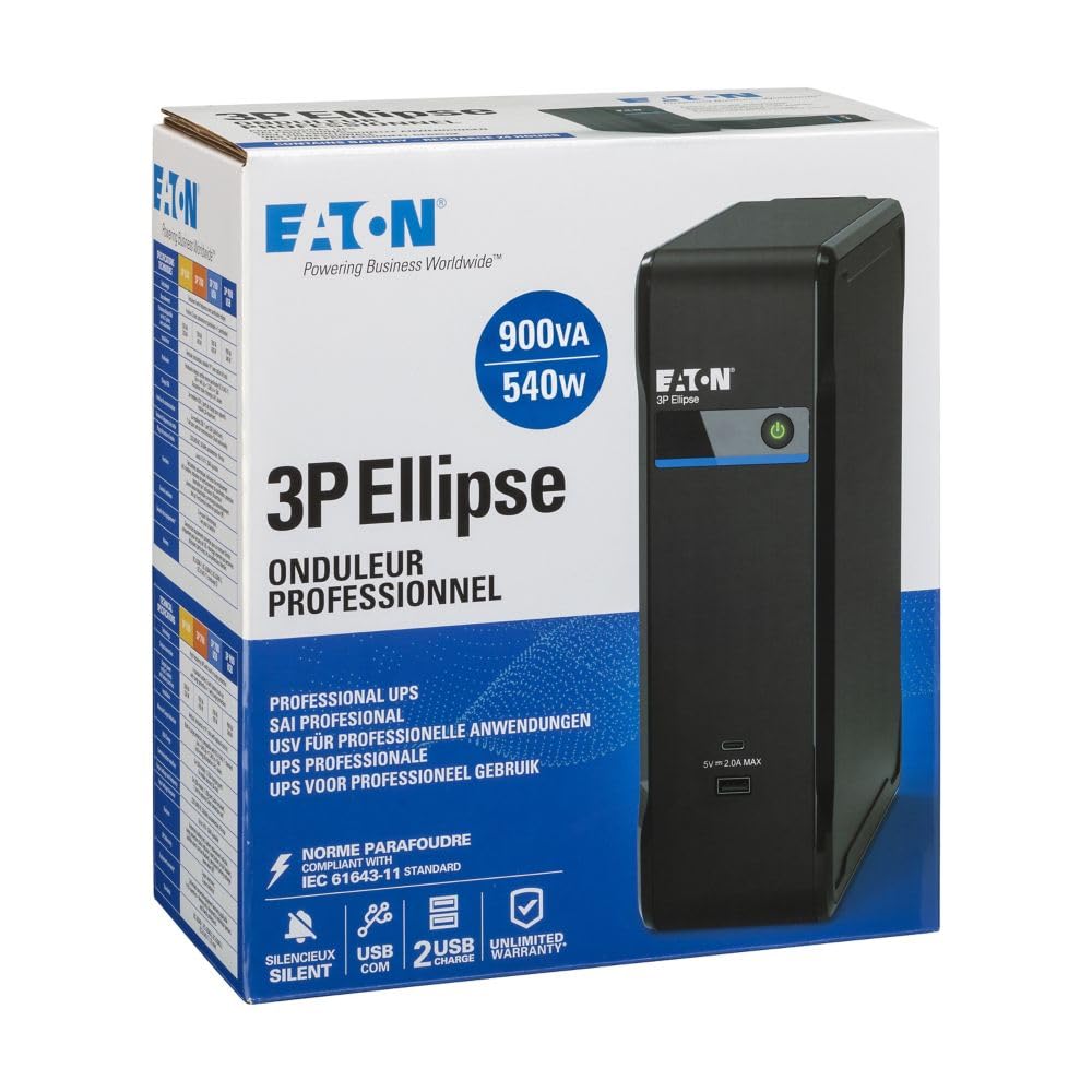 Eaton Ellipse 3P 900UD USV - Off-Line - 900VA / 540W