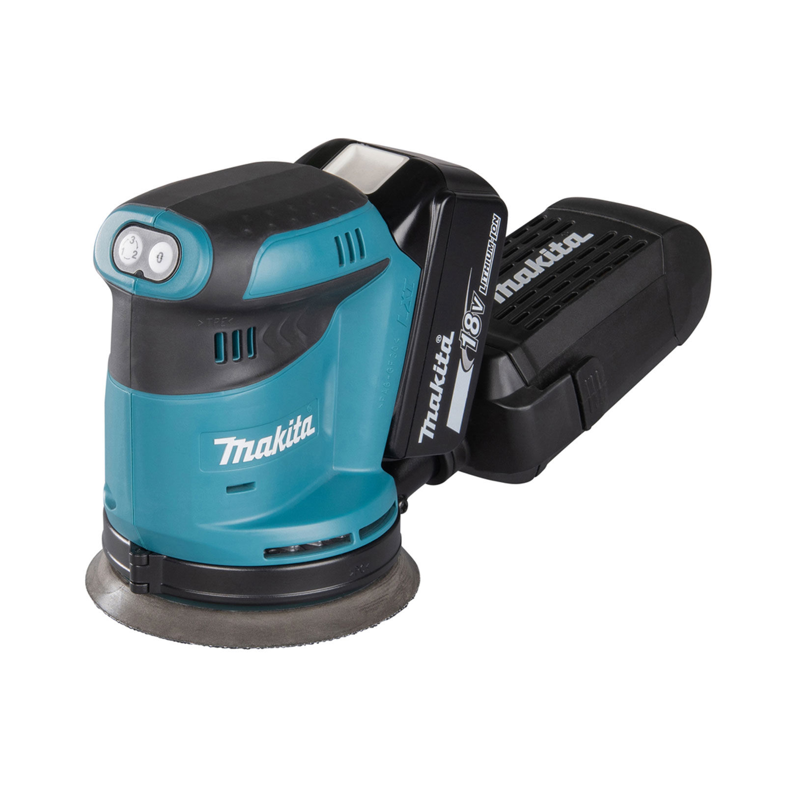Makita Akku-Exzenterschleifer 18V (ohne Akku, ohne Ladegerät) DBO180Z Makita Akku-Exzenterschleifer 18V (ohne Akku, ohne Ladegerät) DBO180Z