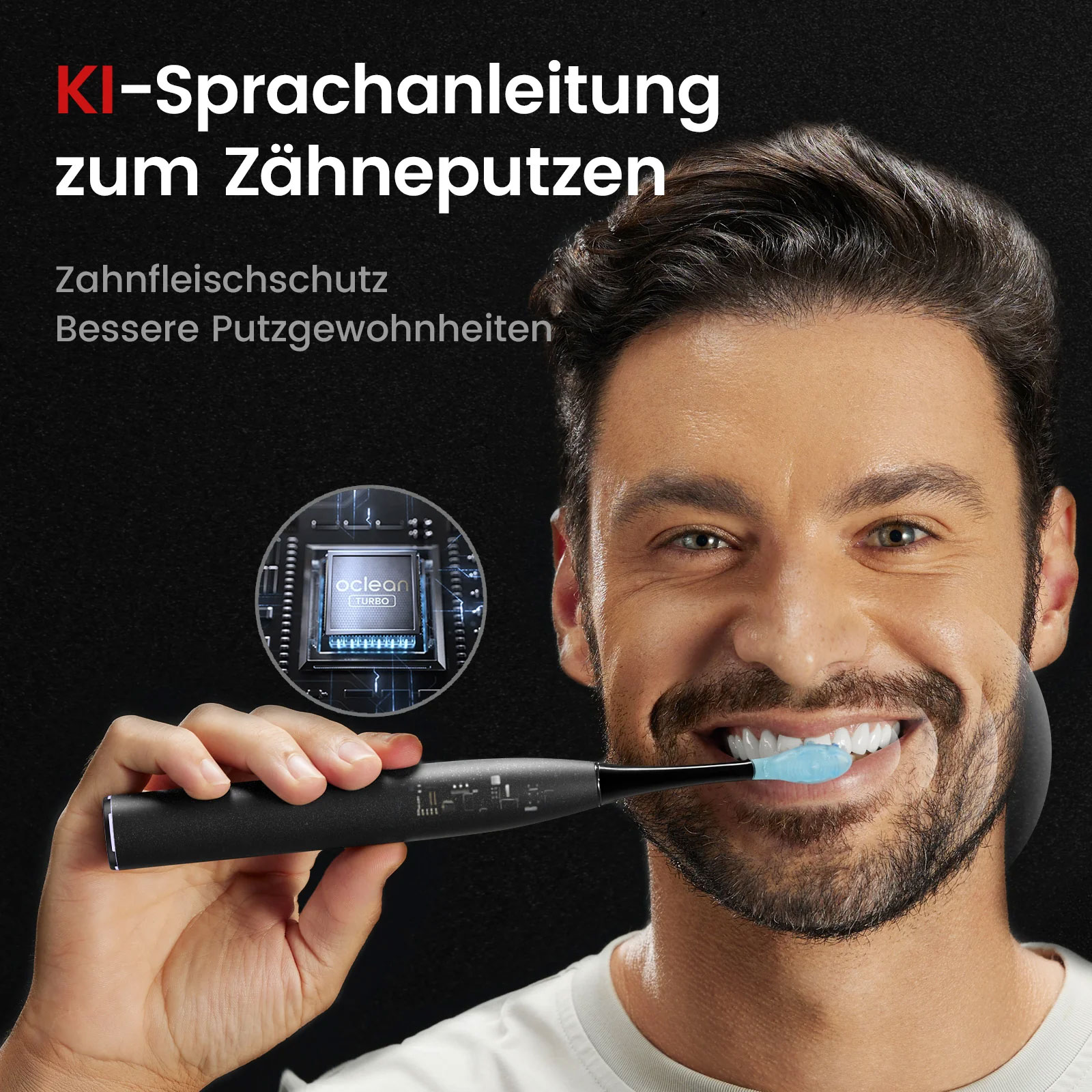 Oclean Schallzahnbürste X Ultra S  3.0 Motor Sprachführung