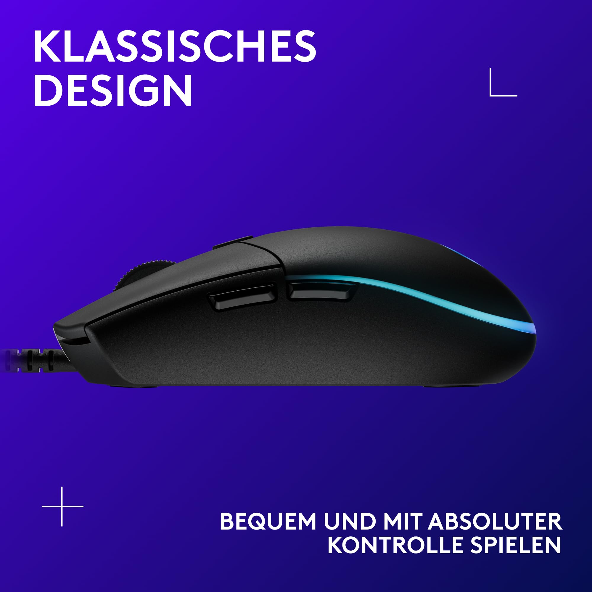 Logitech G203 Gaming-Maus mit anpassbarer LIGHTSYNC RGB-Beleuchtung