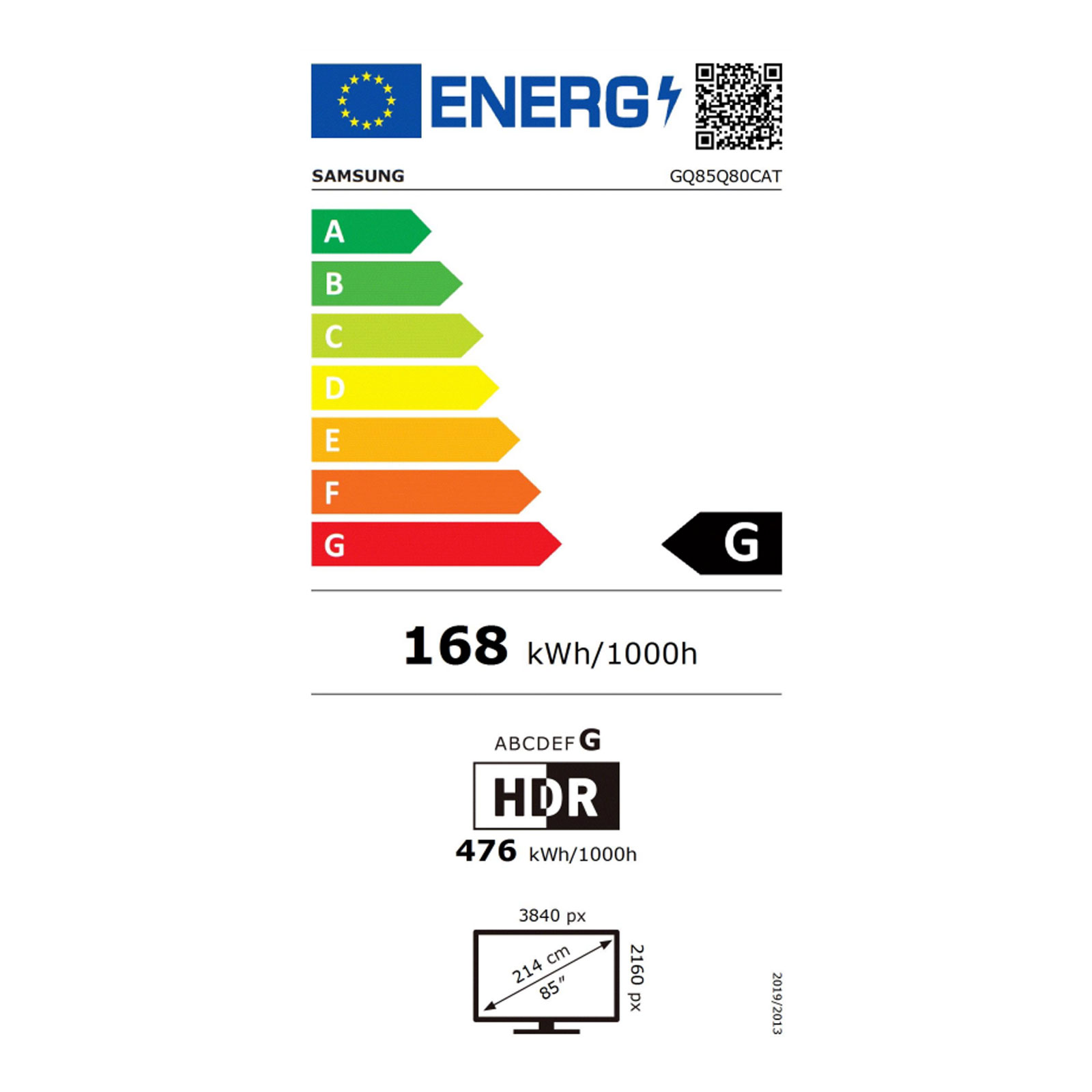 Samsung GQ85Q80CATXZG Smart TV