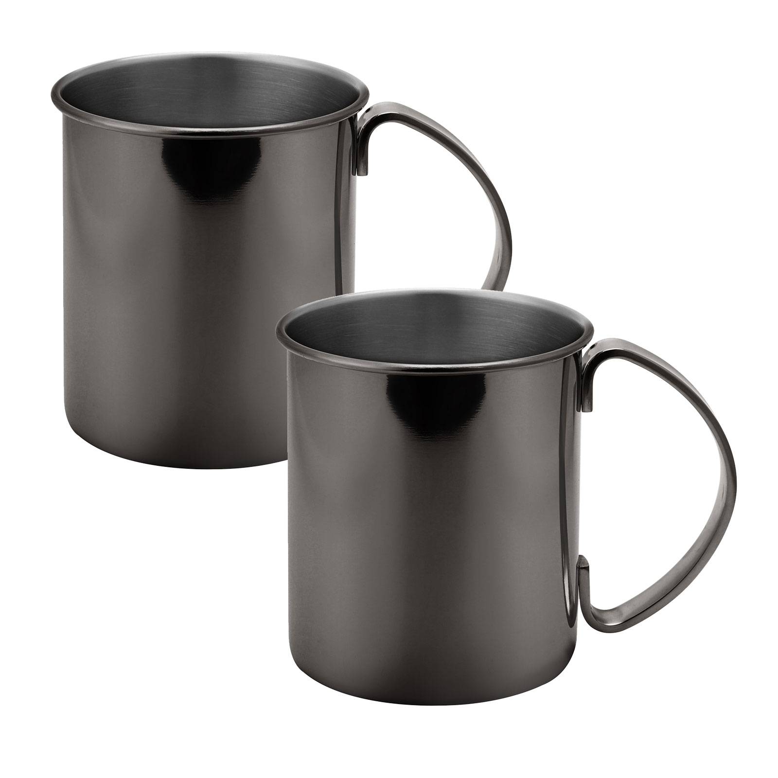 ECHTWERK Moscow Mule Becher Set 2tlg aus Edelstahl, 1000 ml, 